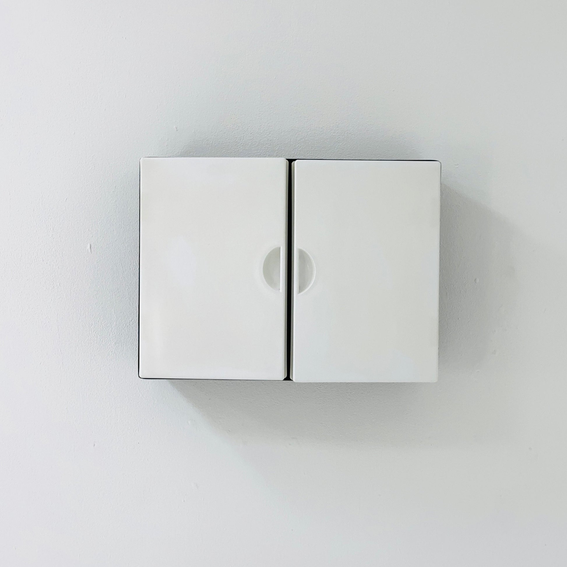mid century white and black bathroom medicine cabinet west Germany 1960s
