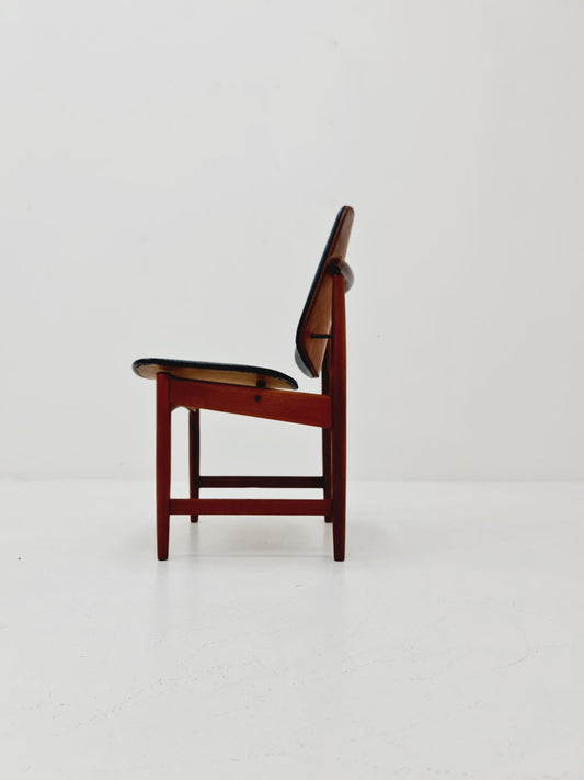 Danish teak and leather chair by Arne Vodder for France & Daverkosen, 1960s