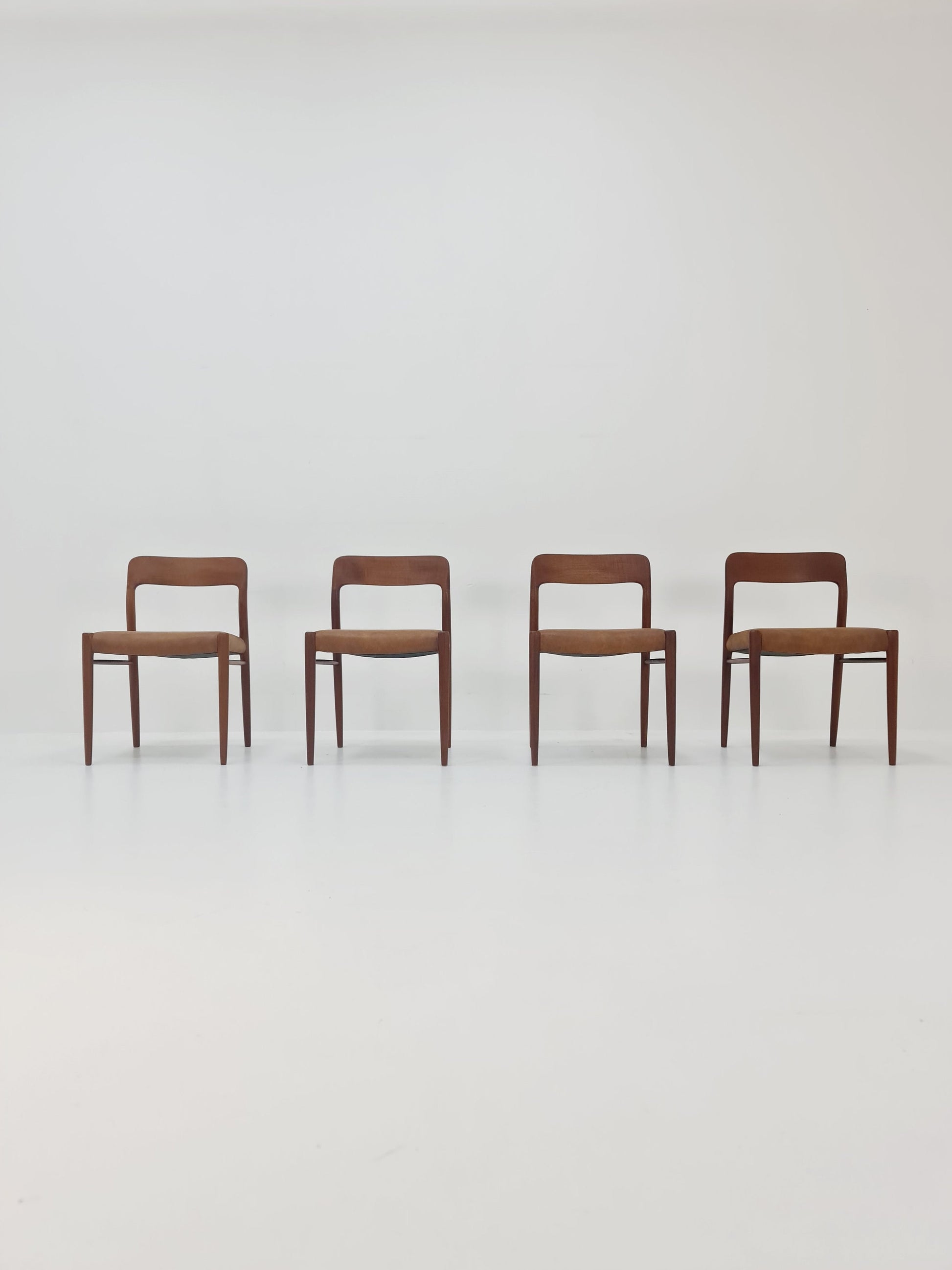 MidCentury Danish Teak Dining Chairs Niels O.Moller, 1960s, set of 4