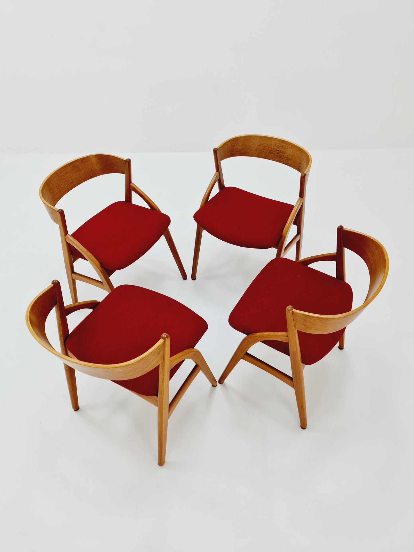 Vintage Danish teak dining charis by johannes Andersen Modell 16 for Uldum Mobelfabrik , 1960s, set of 4