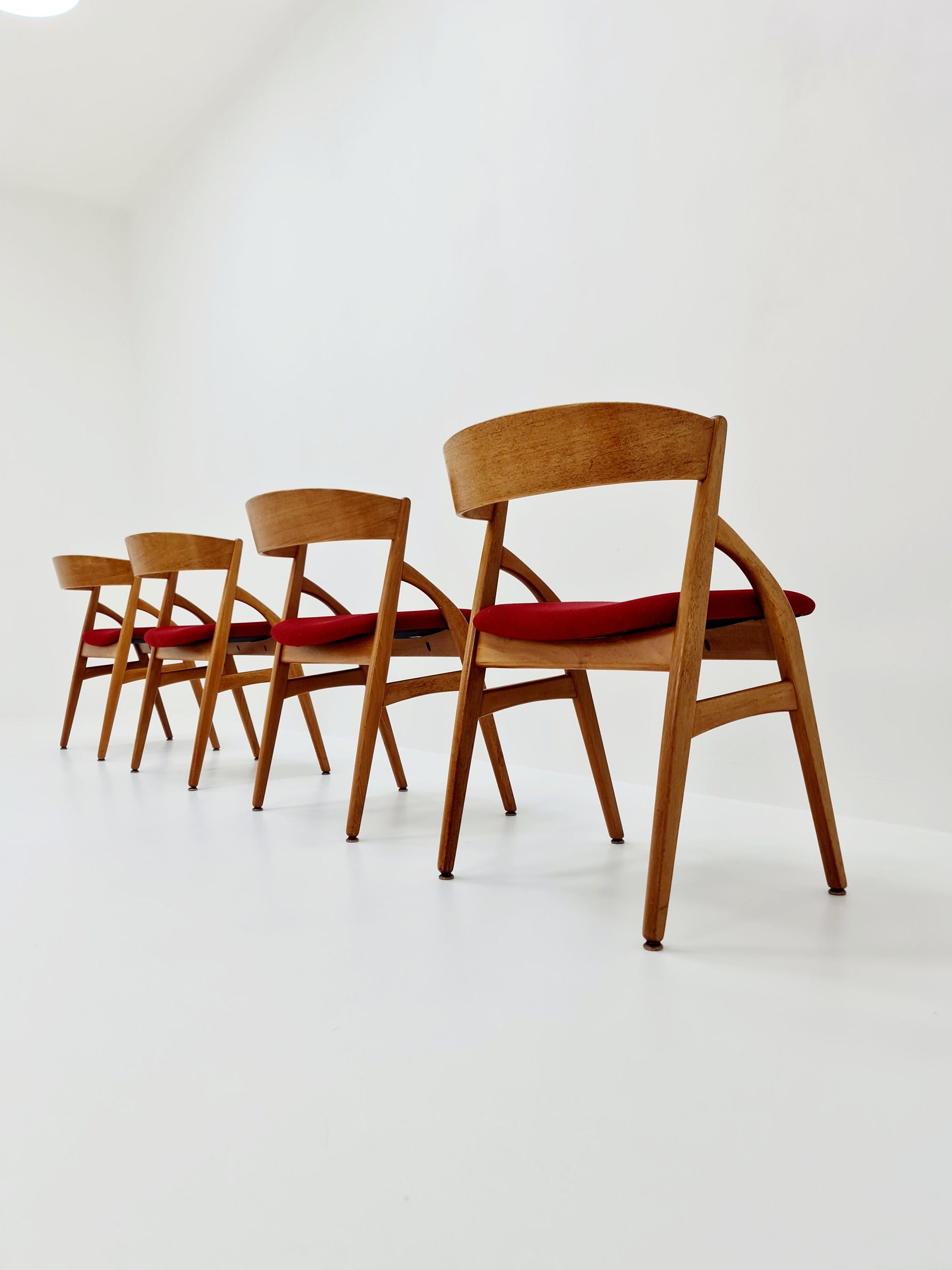 Vintage Danish teak dining charis by johannes Andersen Modell 16 for Uldum Mobelfabrik , 1960s, set of 4