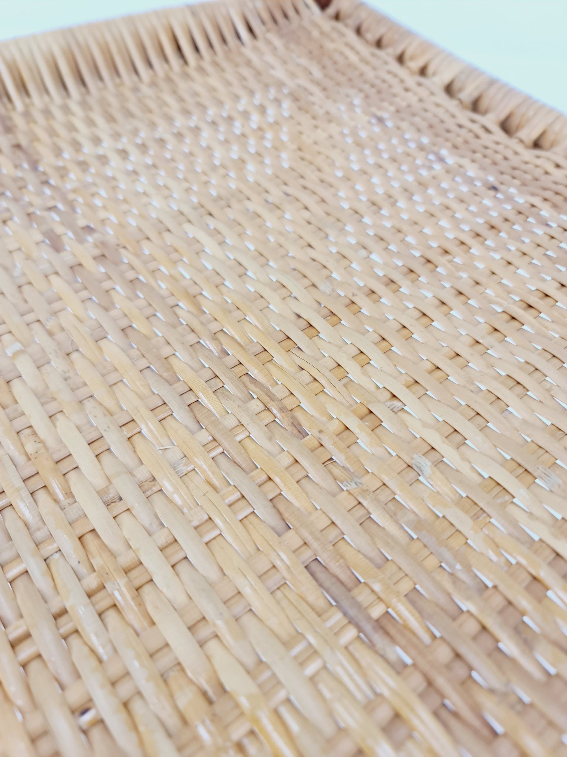Danish teak & danish Rattan dining chair by H. W. Klein for Bramin, 1960s,