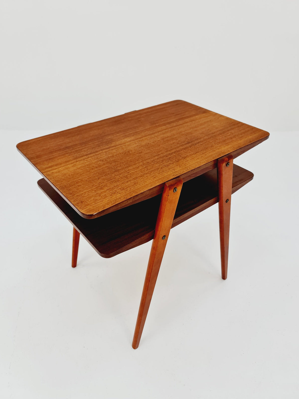 Swedish Mid century Mahogany nightstands, side tables by Albert’s Möbelfabrik, 1960s