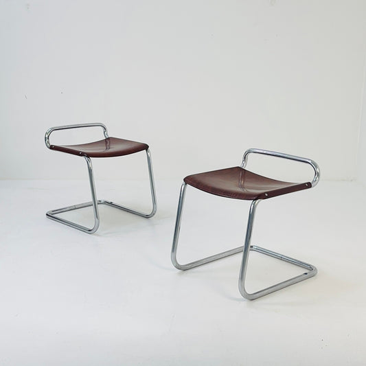 set of 2 bauhaus stools model B37 by Mary Stam for Bremshey 1960s