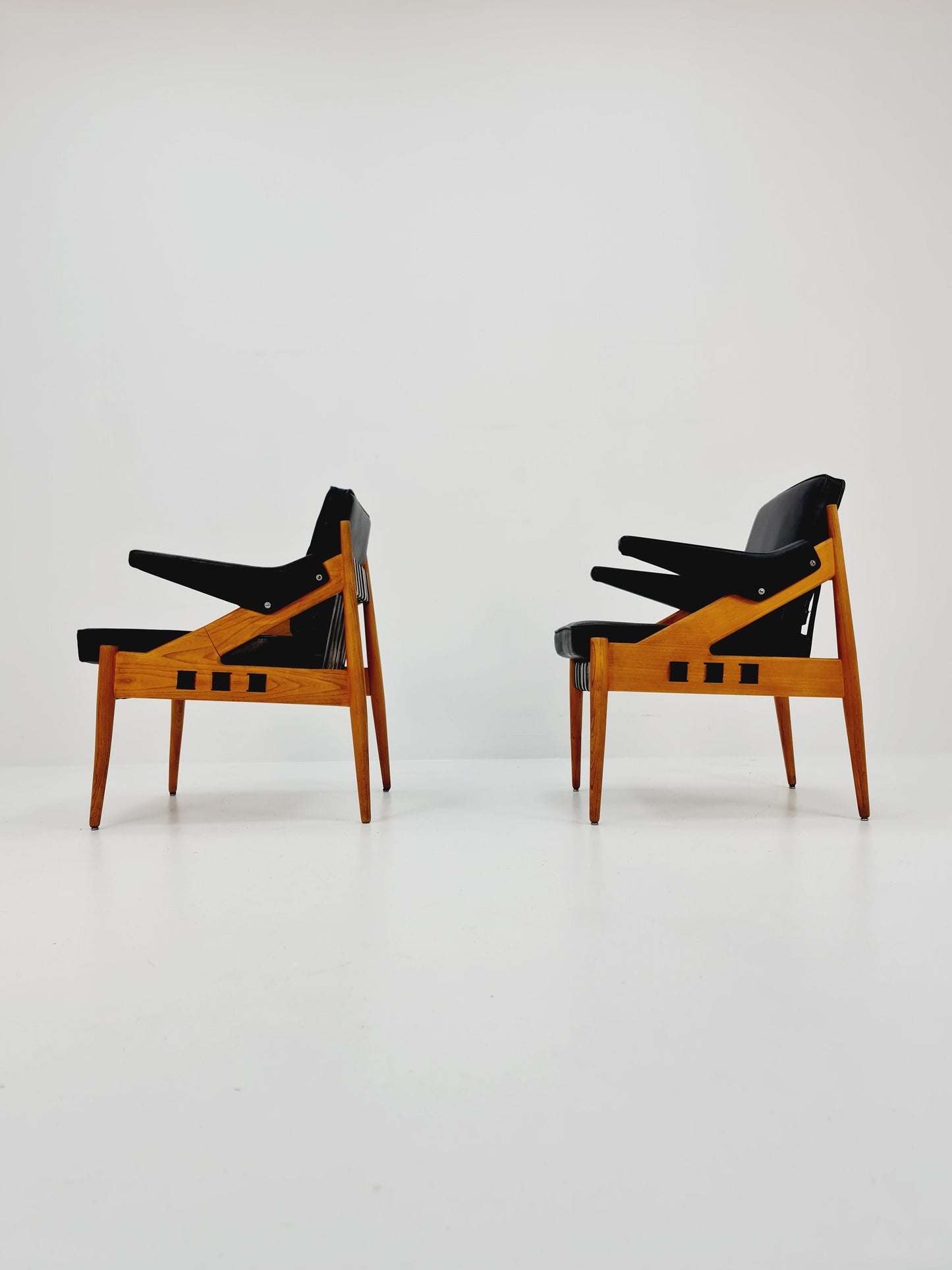 of 2 1 Mid century easy lounge chairs by Egon Eiermann For Wilde & spieth, 1950s,