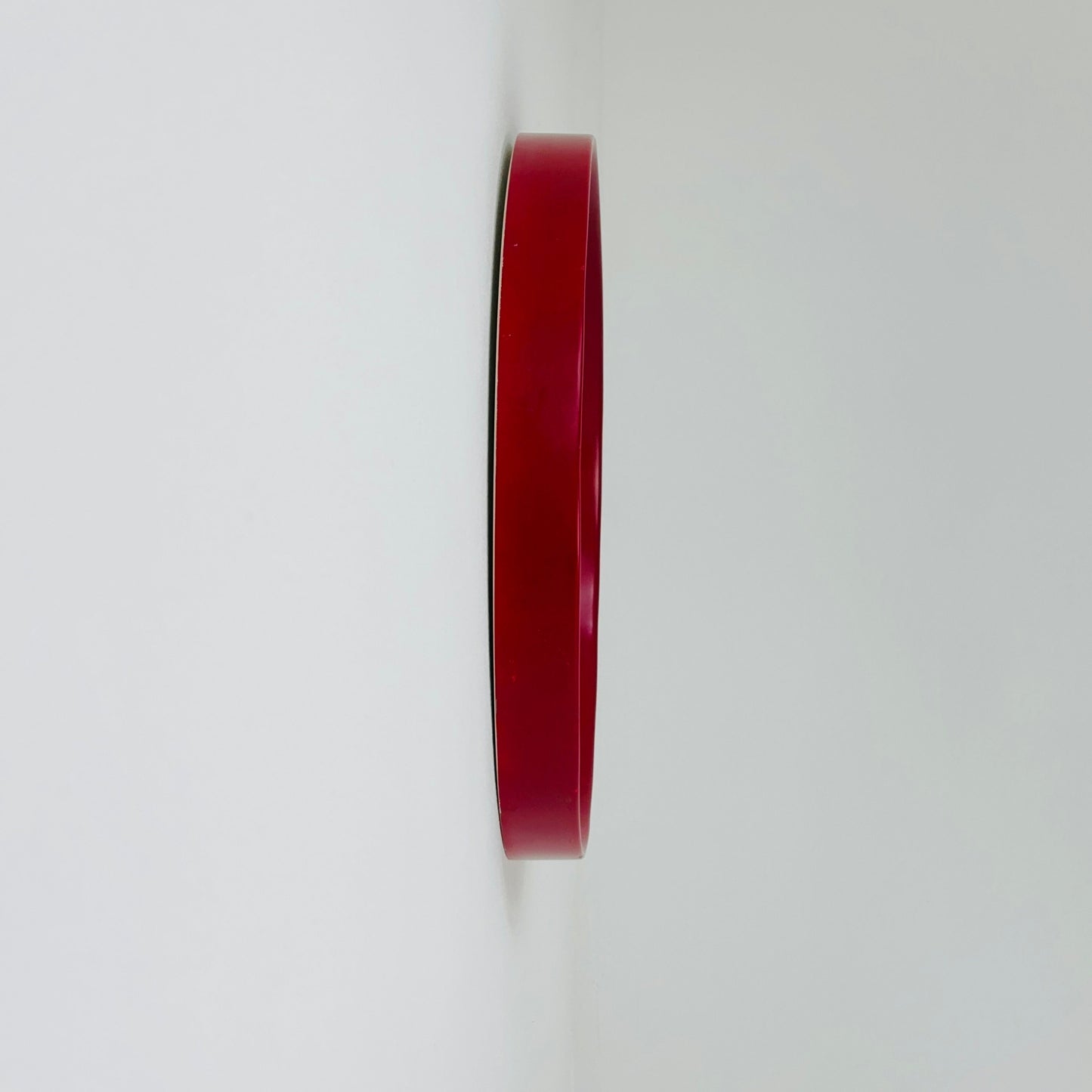 Very nice Red Spaceage vintage mirror plastic from the 70s with a typical Spaceage design,