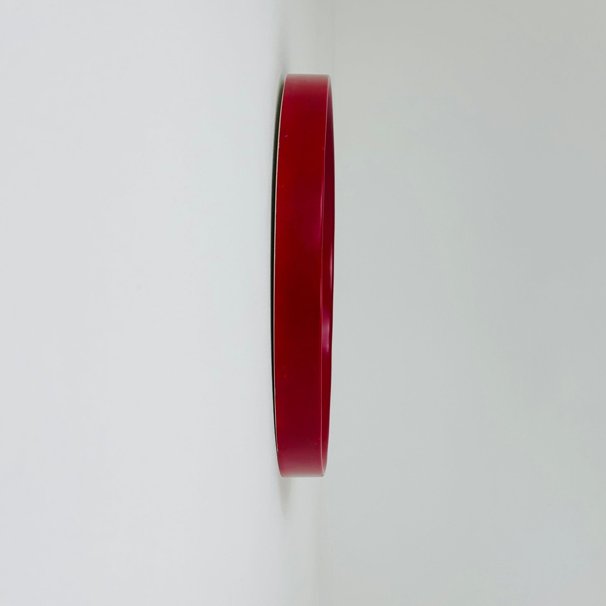 Very nice Red Spaceage vintage mirror plastic from the 70s with a typical Spaceage design,