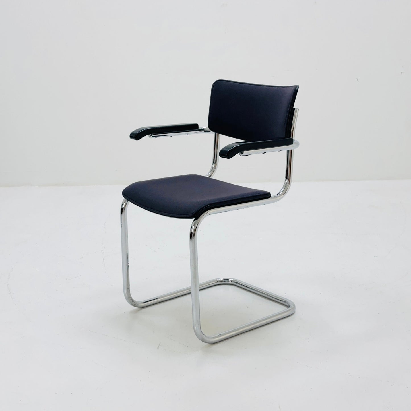 Mid century Thonet S 43 F cantilever Grey desk chair 1980s