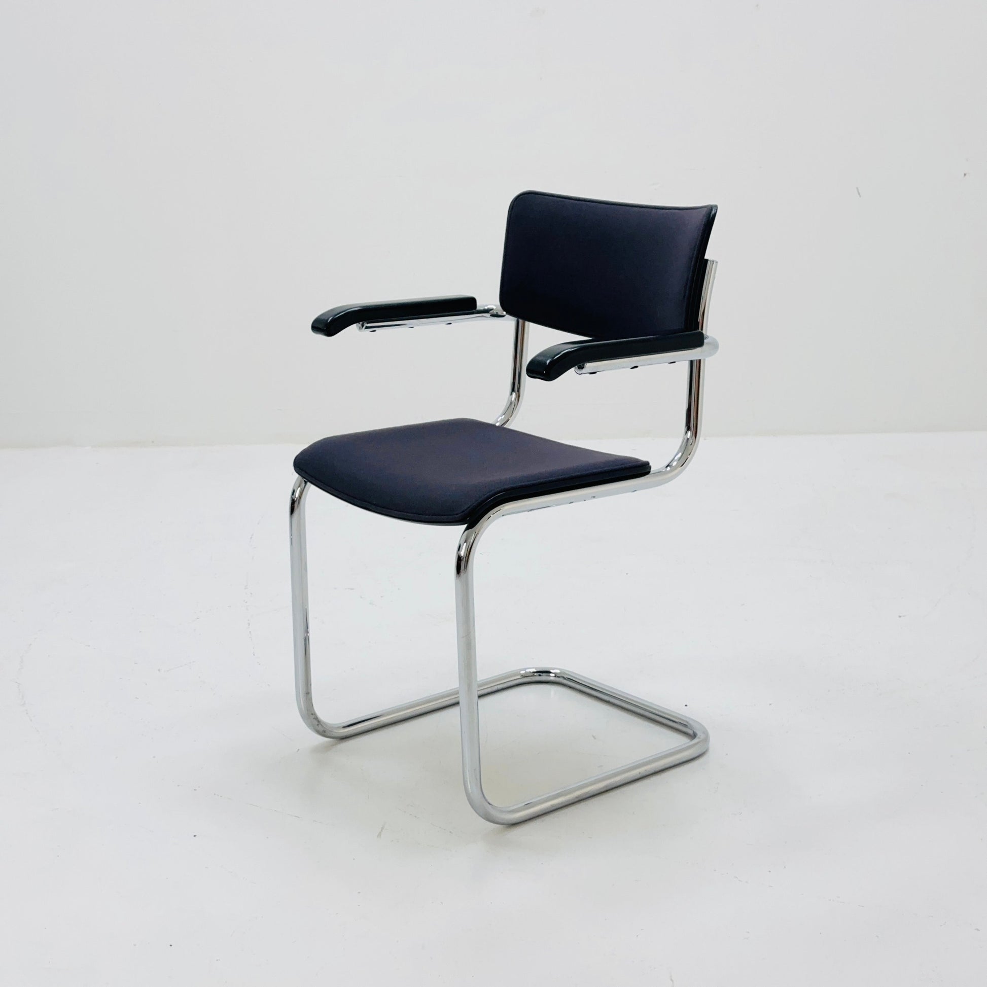 Mid century Thonet S 43 F cantilever Grey desk chair 1980s