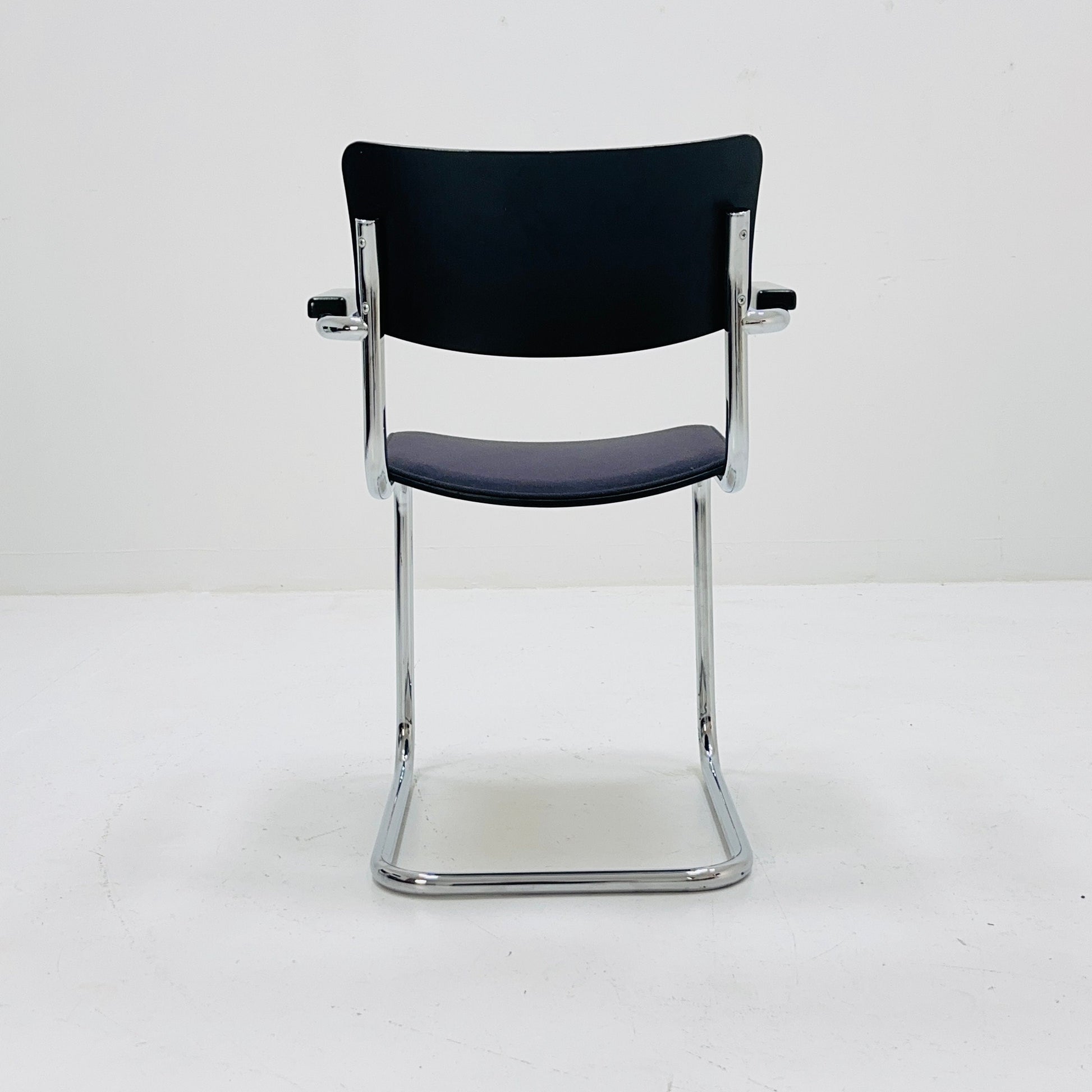 Mid century Thonet S 43 F cantilever Grey desk chair 1980s