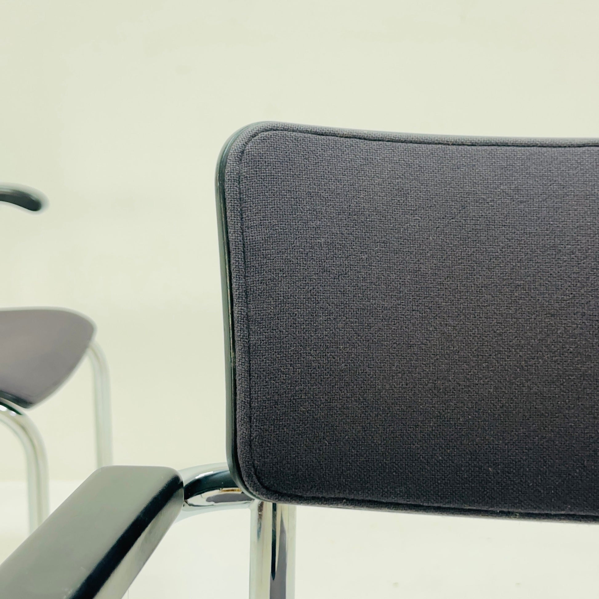Mid century Thonet S 43 F cantilever Grey desk chair 1980s