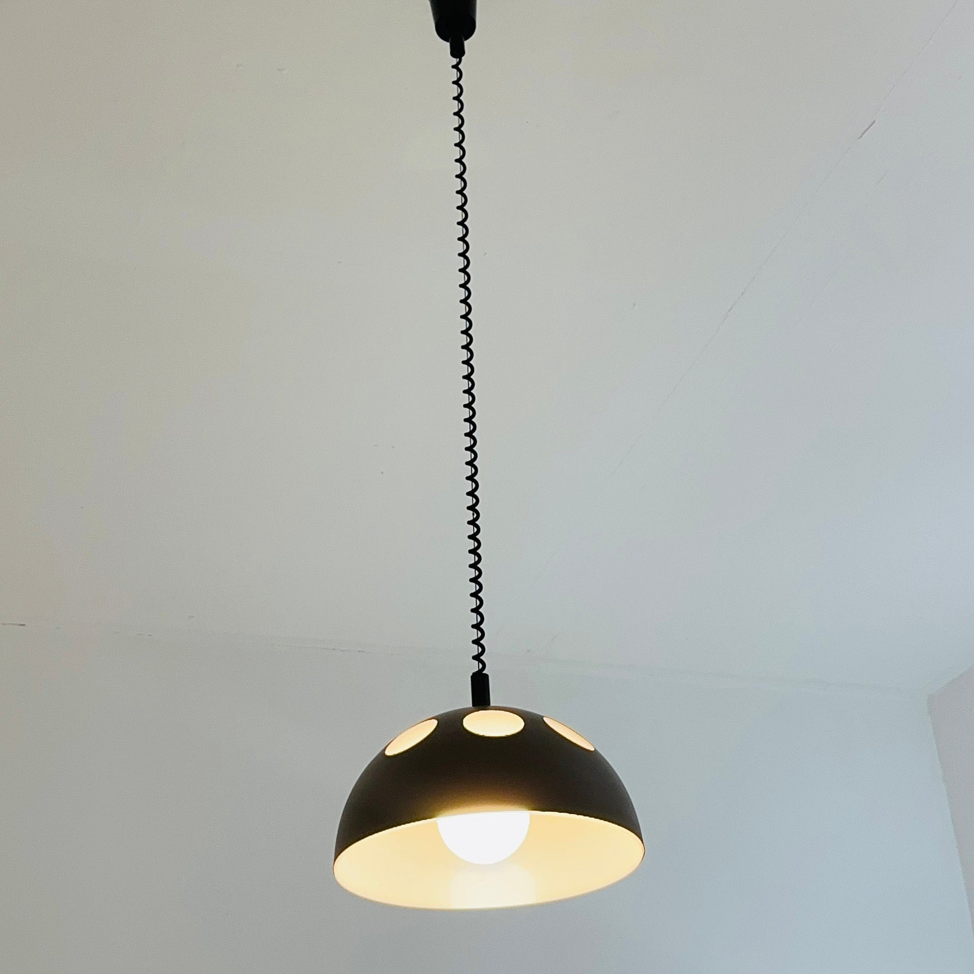 space age Orginal Raak Mushroom Pendant Lamp model El Duomo B-1057 Holland 1980s