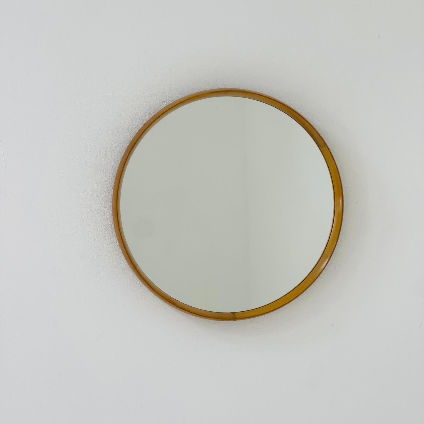 mid century Uno & Östen Kristiansson Oak Mirror Luxus Vittsjö Sweden 1960s