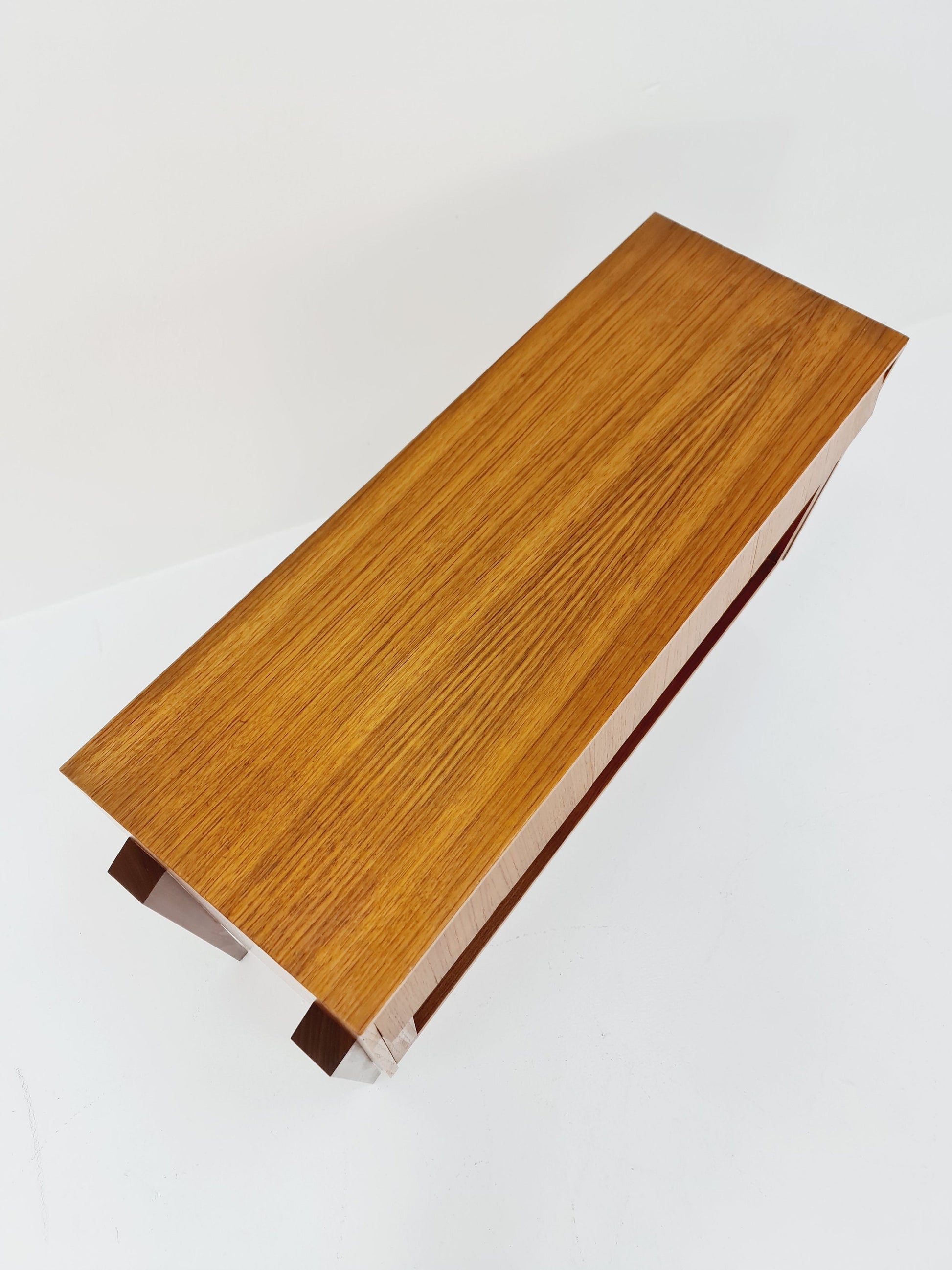 Mid century German hallway Teak shoes cabinet By Heinrich Vogt oHG 1960s