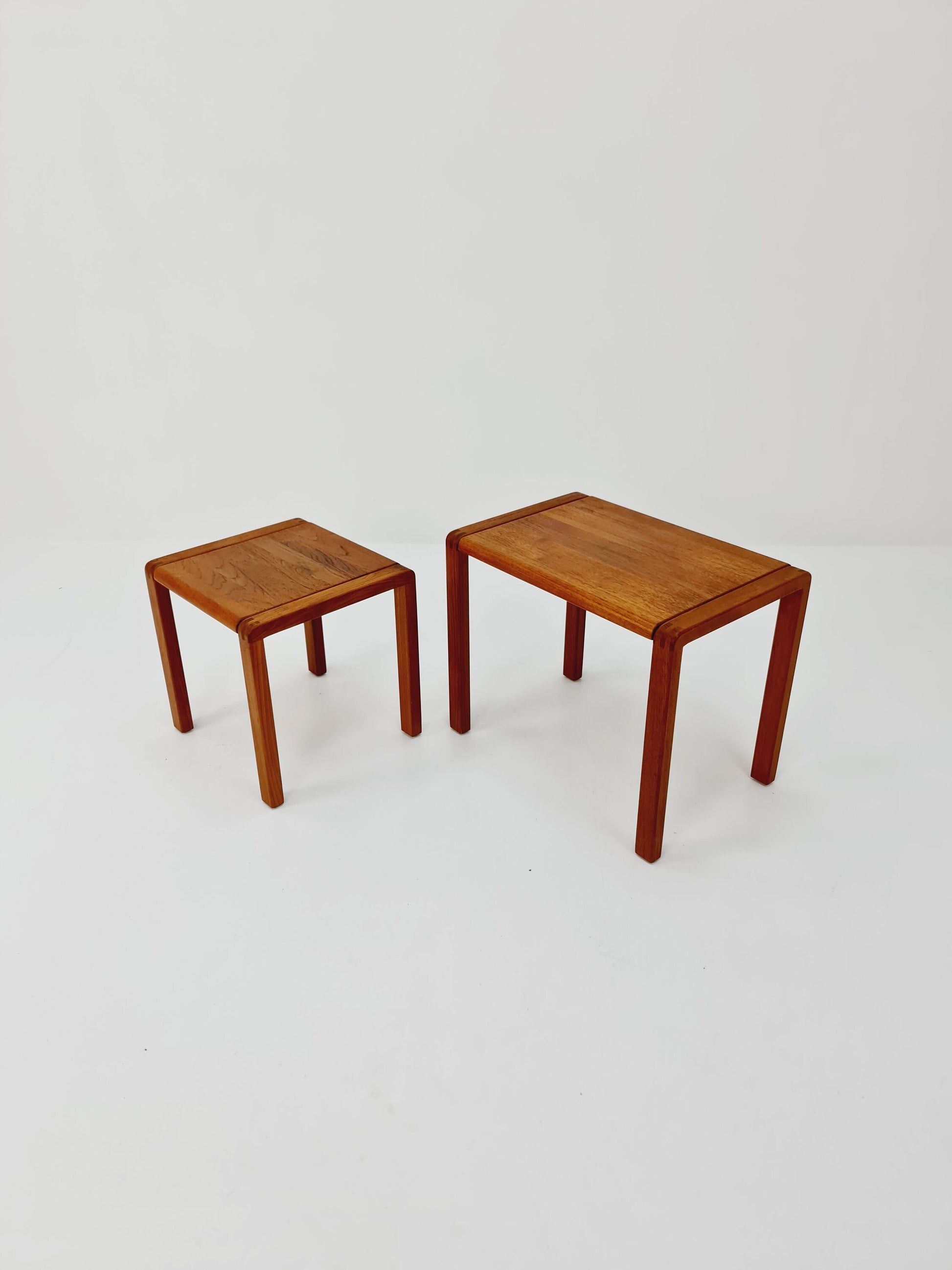 Midcentury Danish Solid teak nesting tables/ side tables by Salling stolefabriik Möbler, 1960s