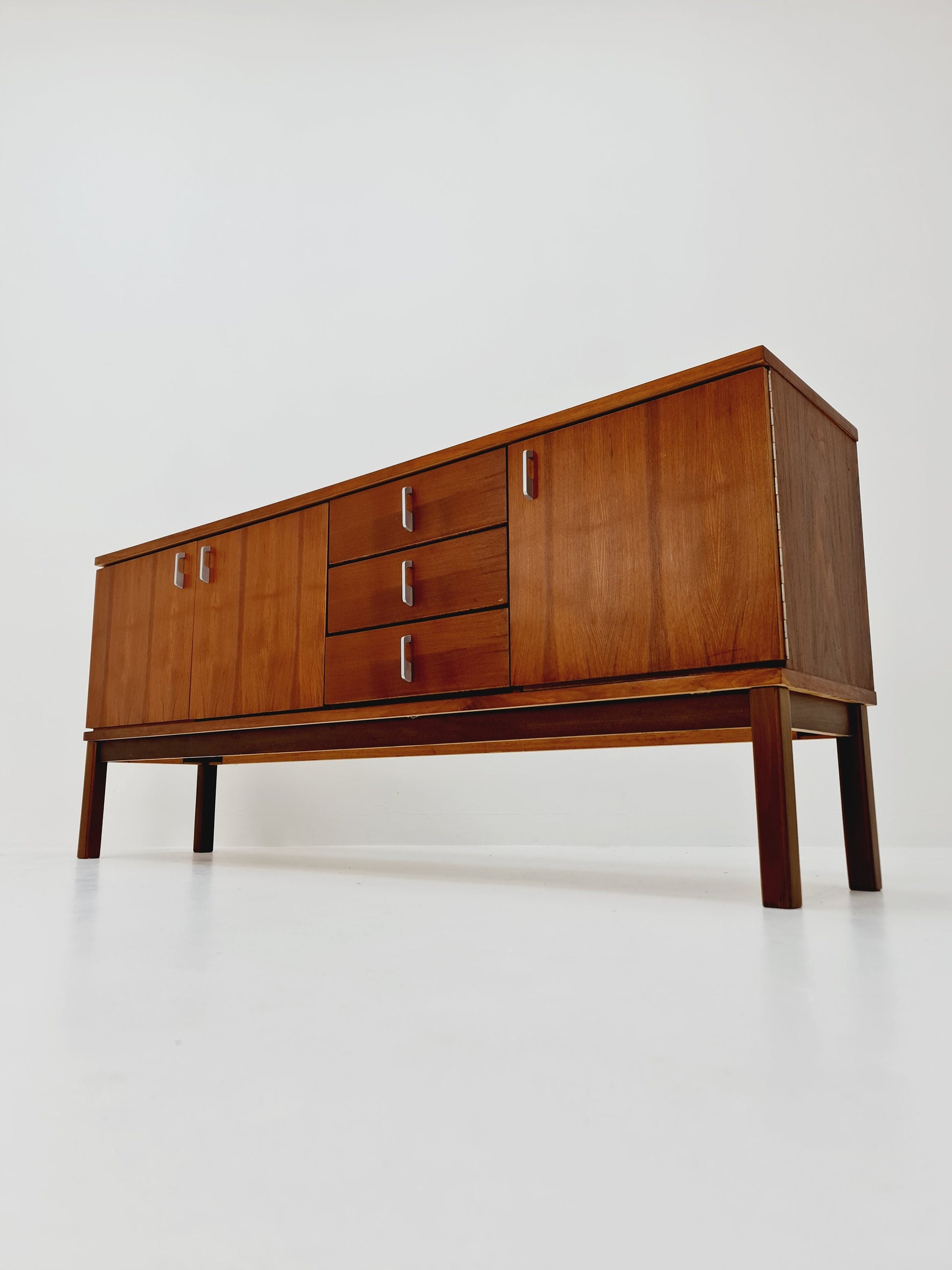 Mid Century Modern German walnut sideboard, 1960s
