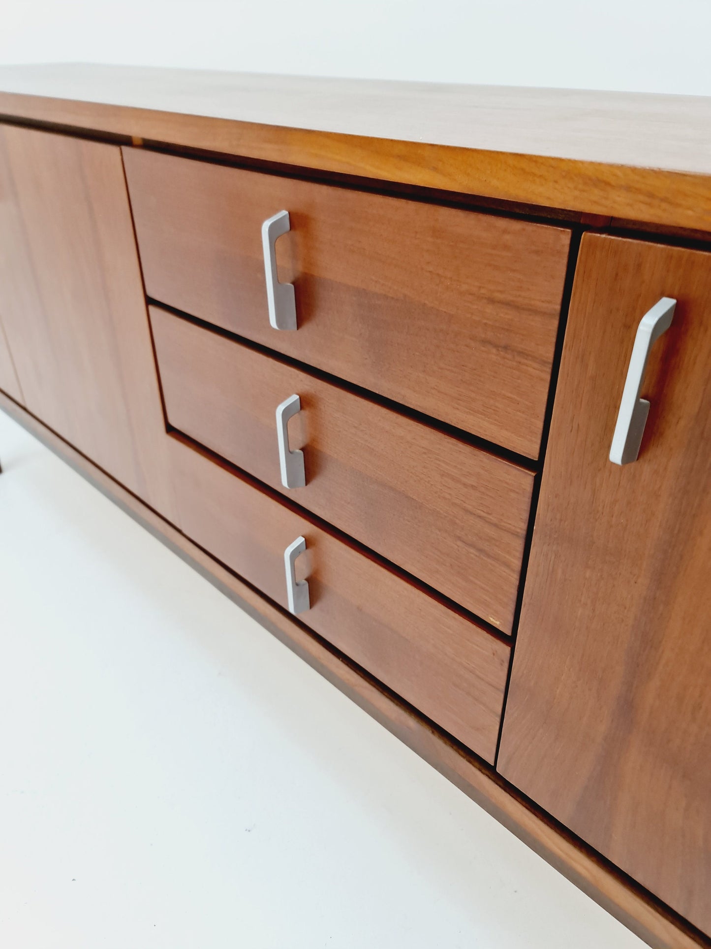 Mid Century Modern German walnut sideboard, 1960s