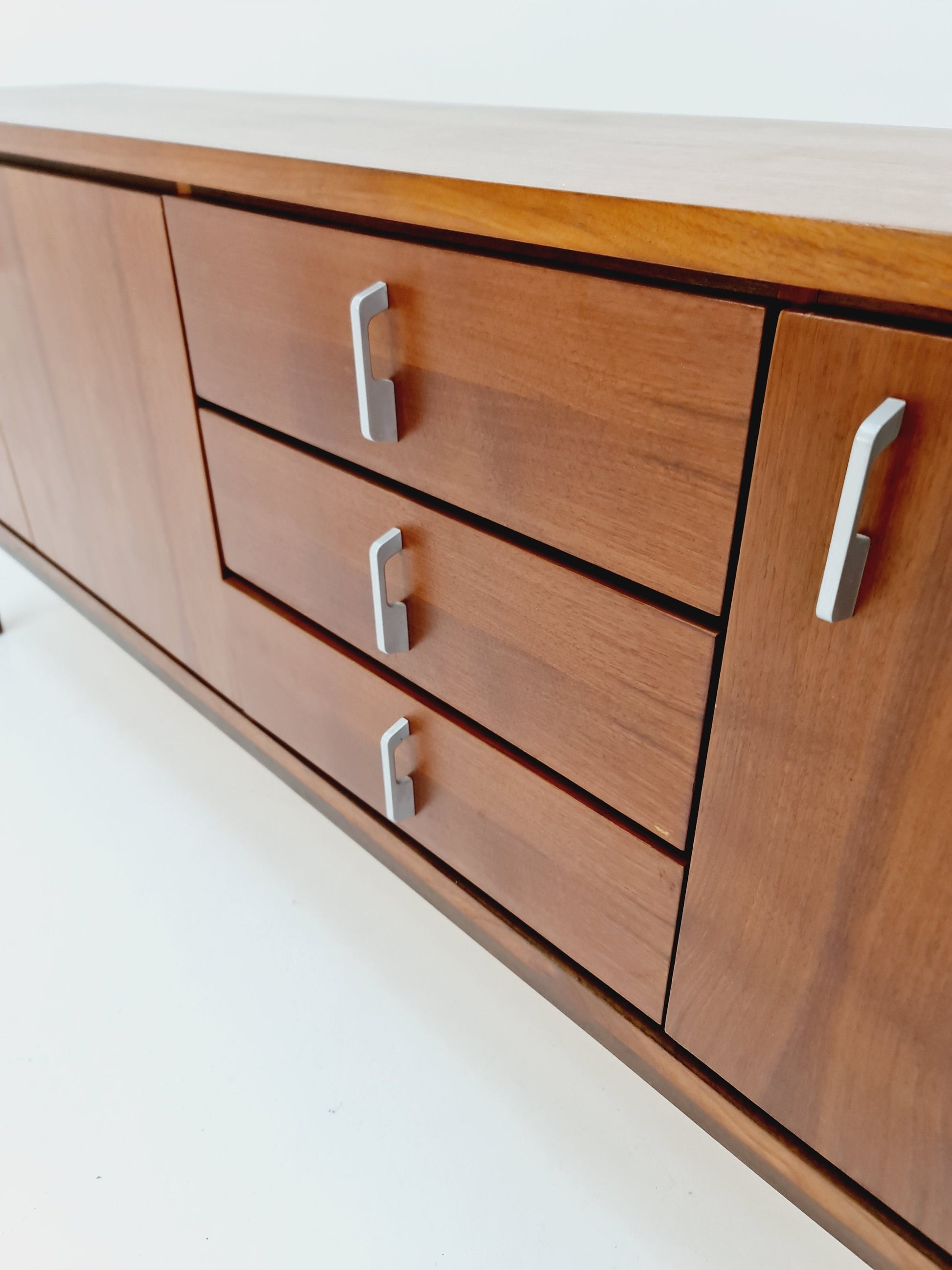 Mid Century Modern German walnut sideboard, 1960s