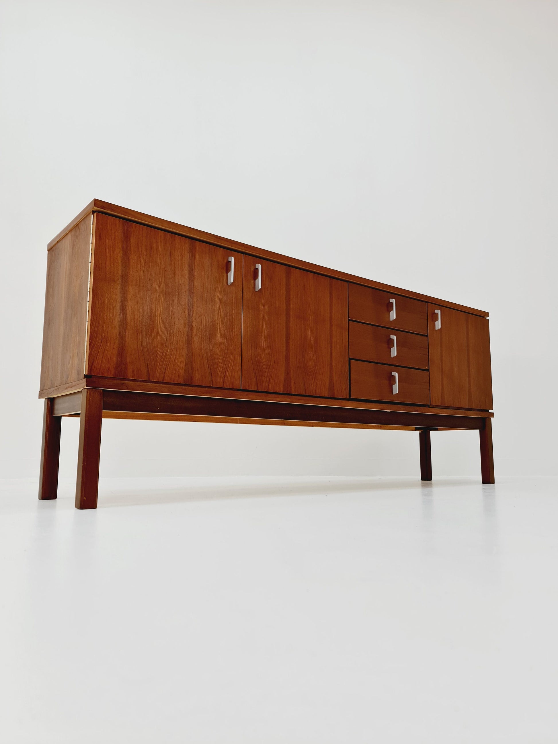 Mid Century Modern German walnut sideboard, 1960s