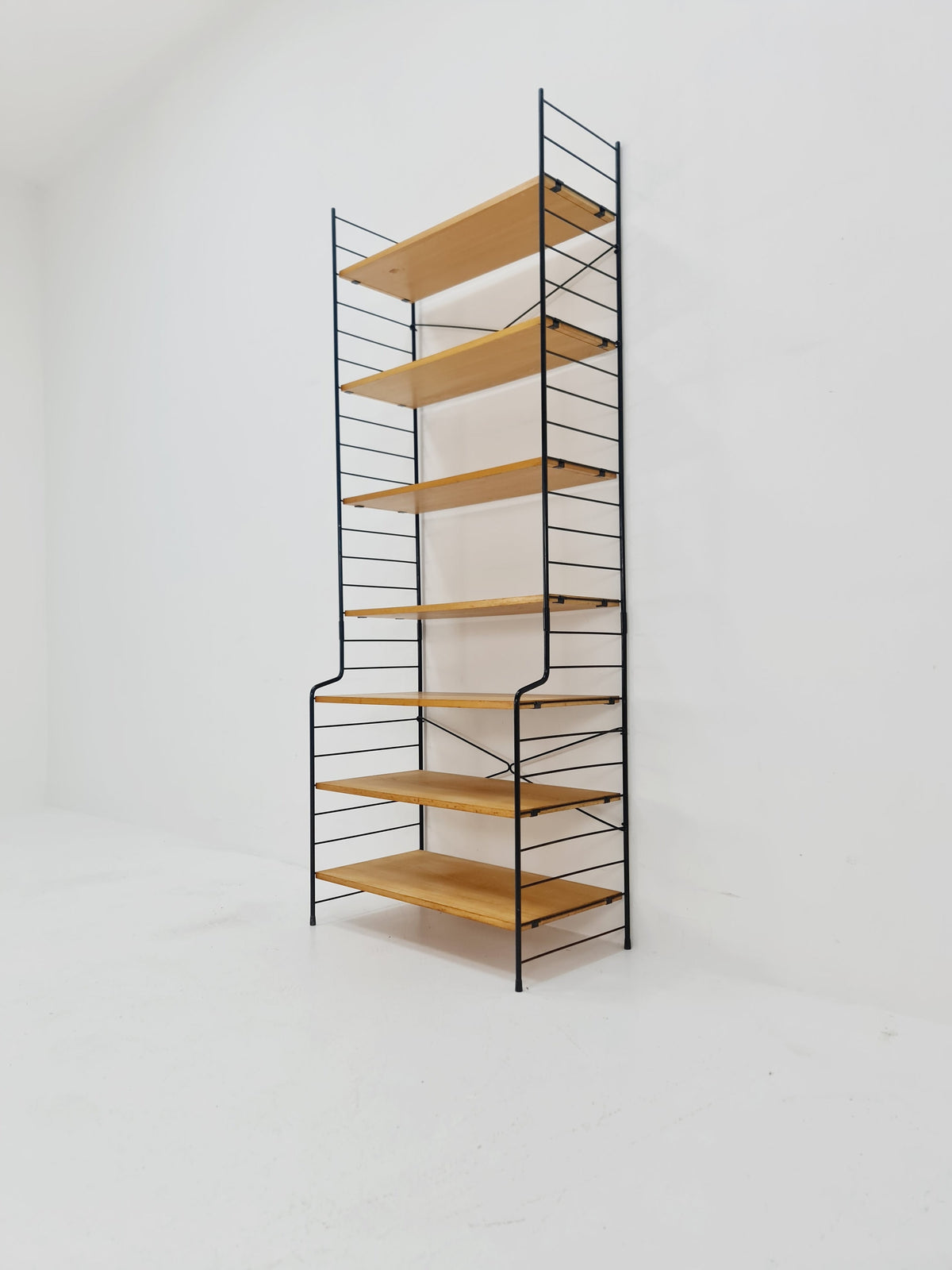 Freestanding vintage string bookshelf in Eshe , 1950s by WHB Germnay