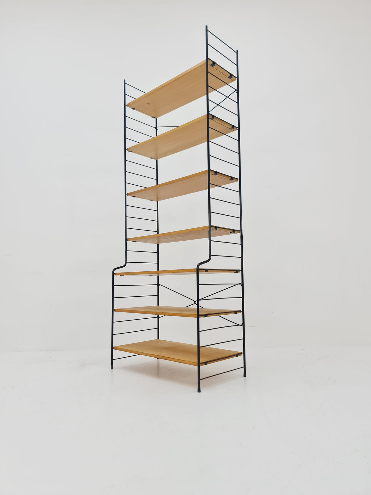 Freestanding vintage string bookshelf in Eshe , 1950s by WHB Germnay