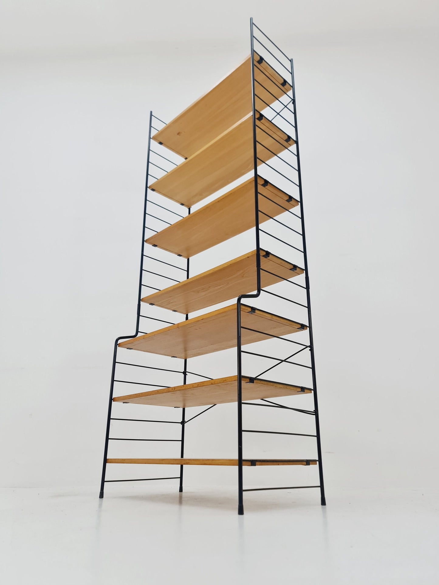 Freestanding vintage string bookshelf in Eshe , 1950s by WHB Germnay