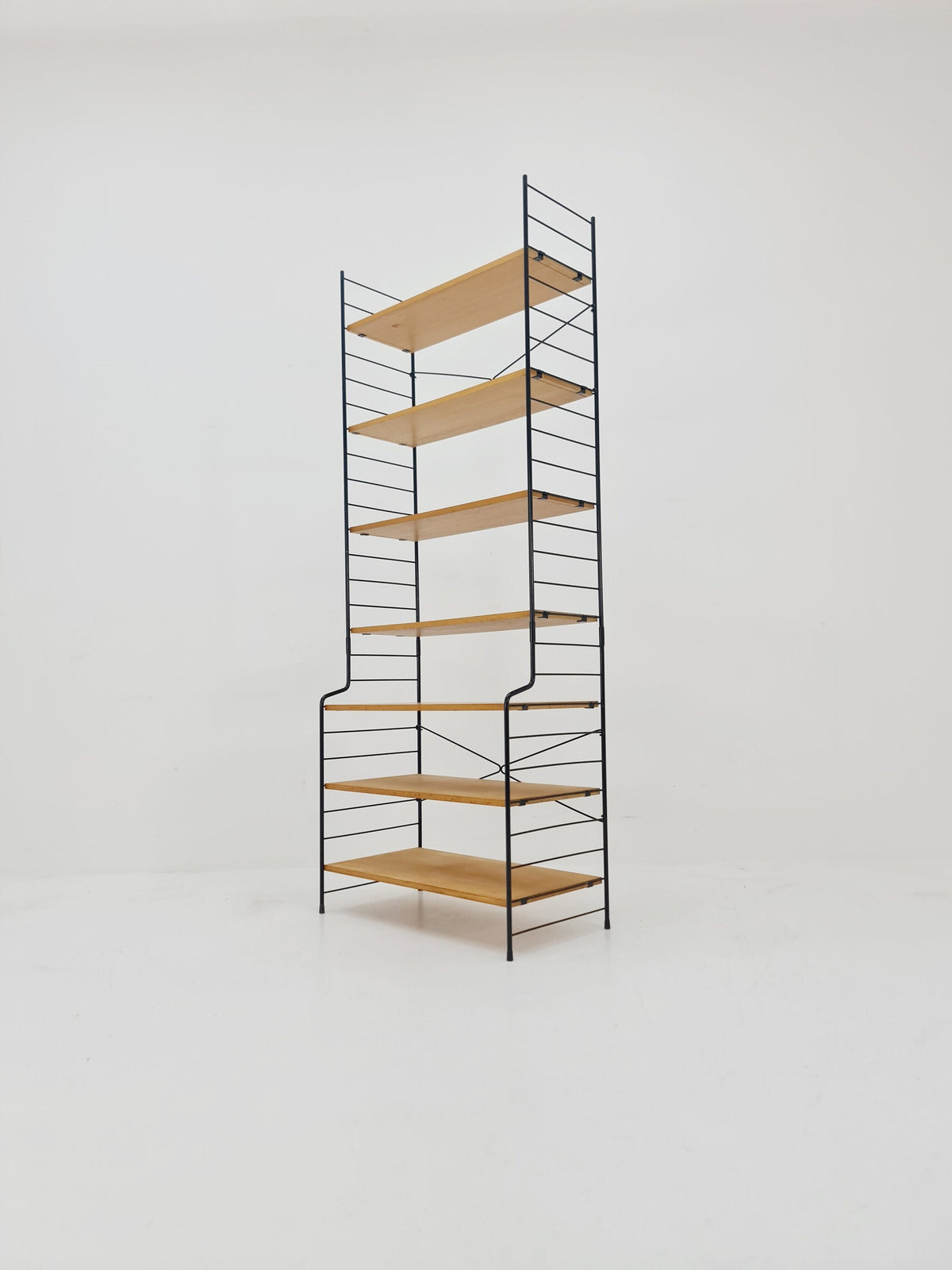 Freestanding vintage string bookshelf in Eshe , 1950s by WHB Germnay