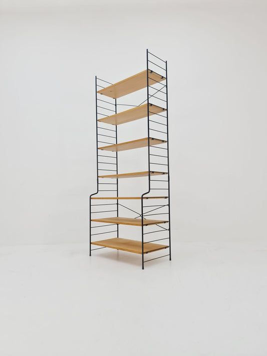 Freestanding vintage string bookshelf in Eshe , 1950s by WHB Germnay