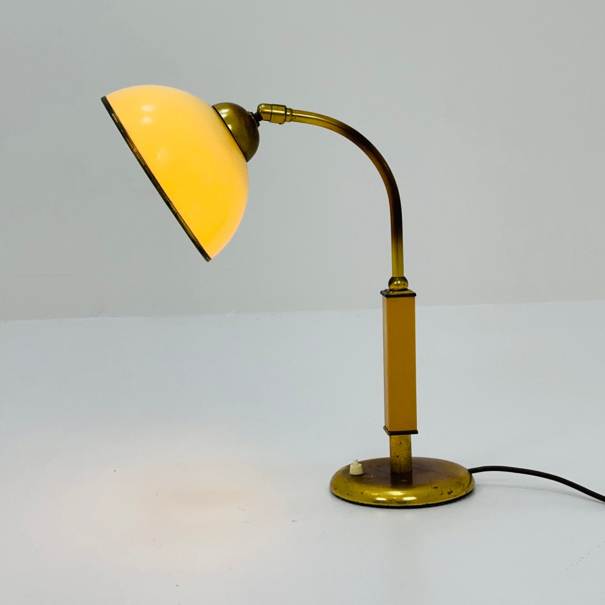 Art Deco Bakelite & Brass Table Lamp, Germany, 1960s
