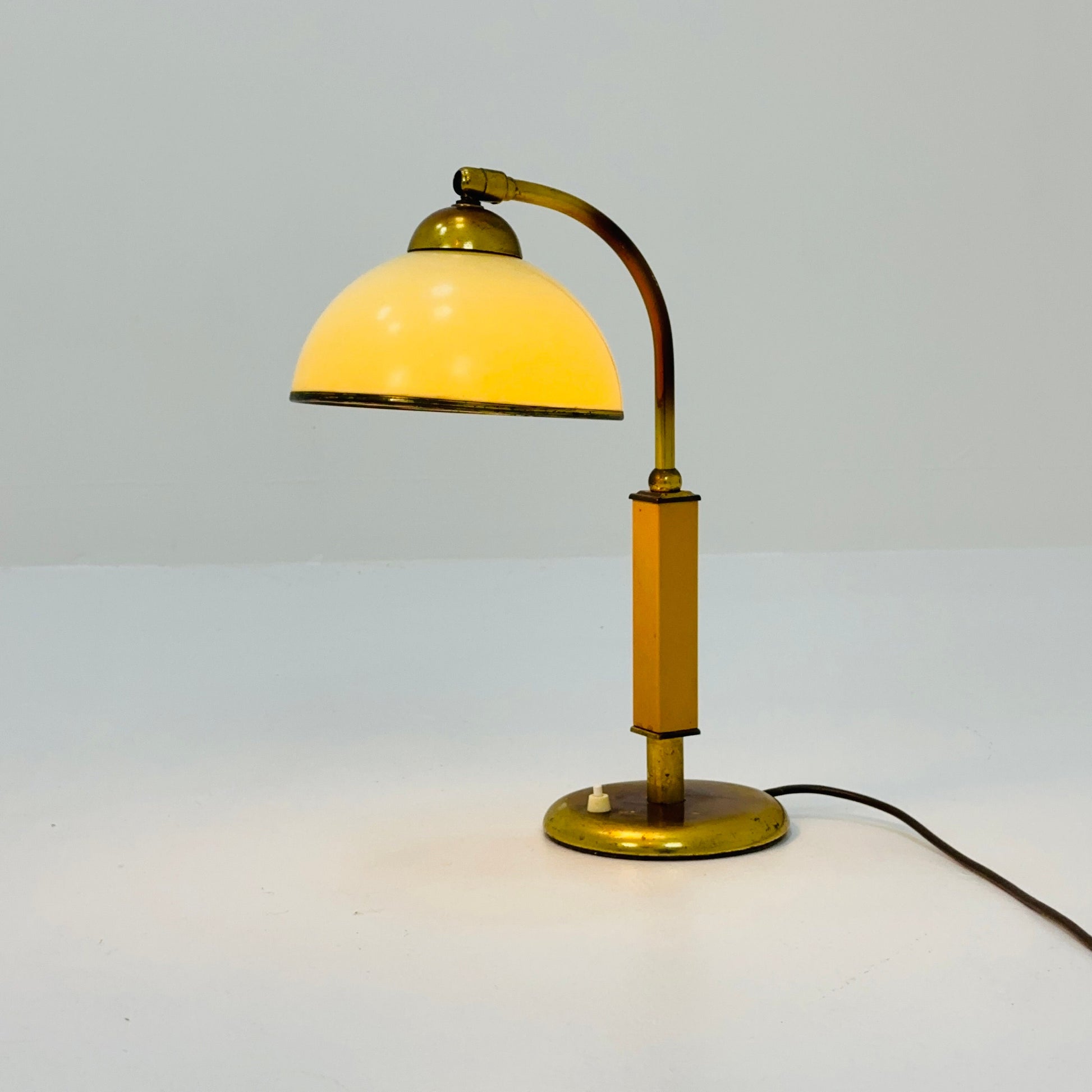 Art Deco Bakelite & Brass Table Lamp, Germany, 1960s