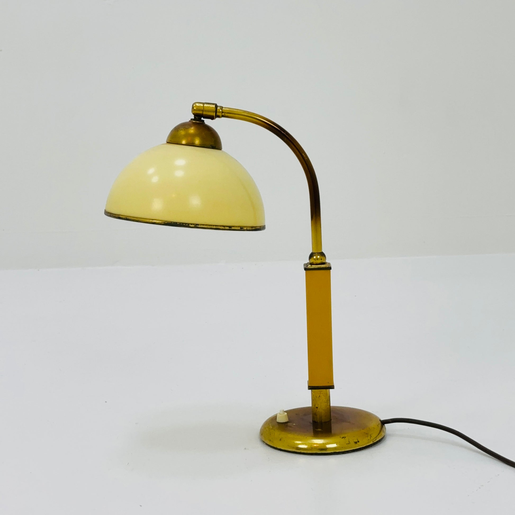 Art Deco Bakelite & Brass Table Lamp, Germany, 1960s