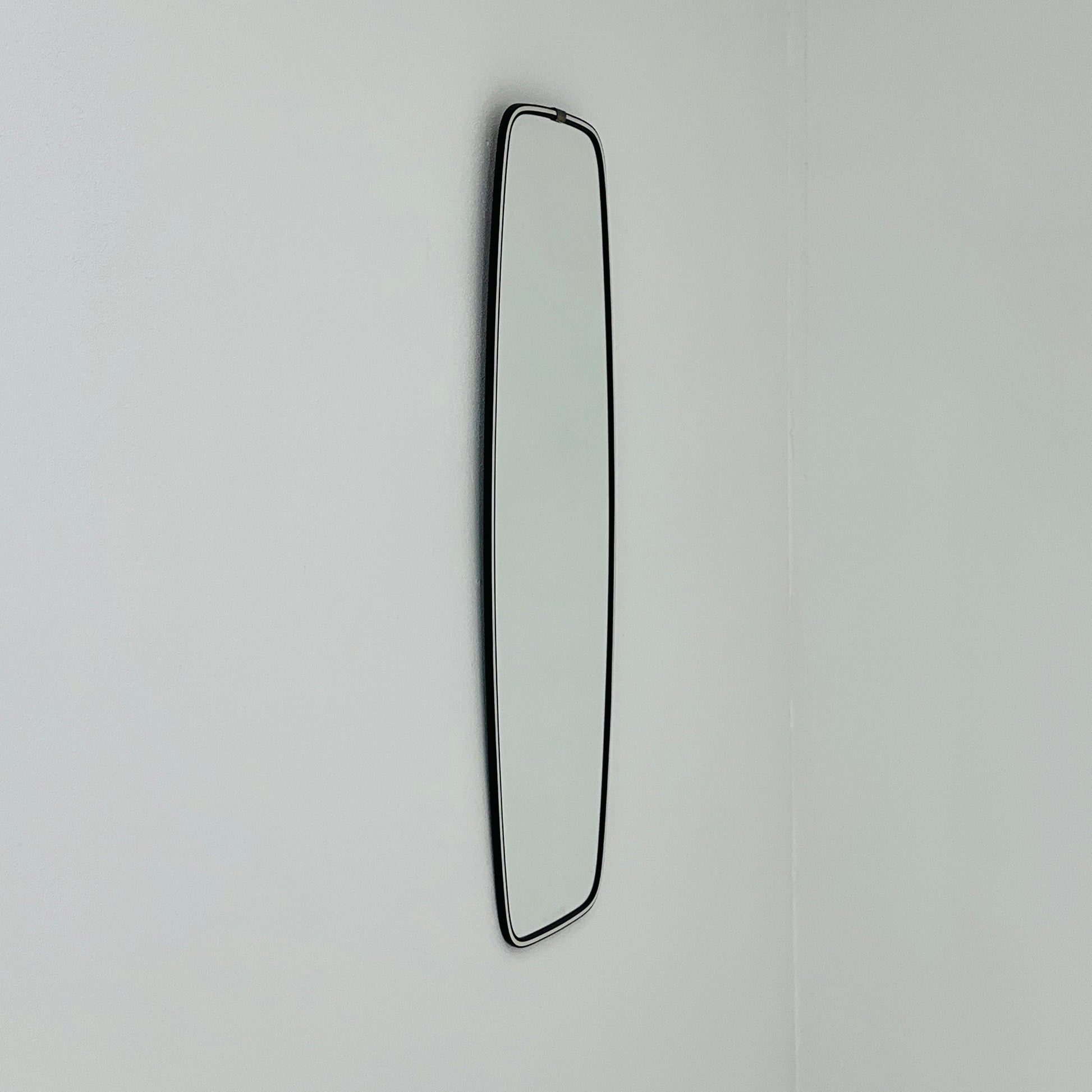 Original kidney asymmetrical vintage mirror from the 60s