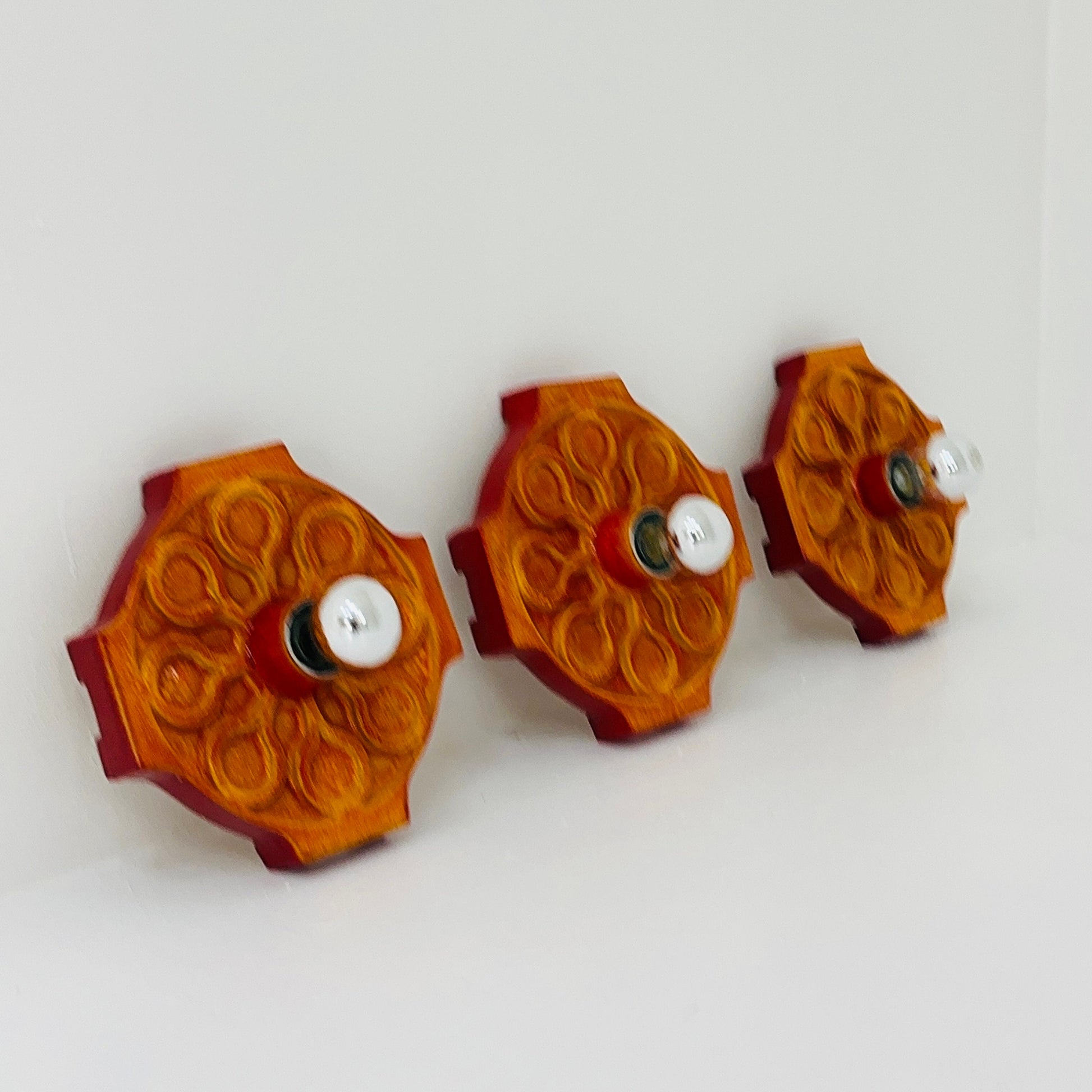1 of 3 Fat Lava Ceramic Sconce from Hustadt Leuchten, 1970s Germany