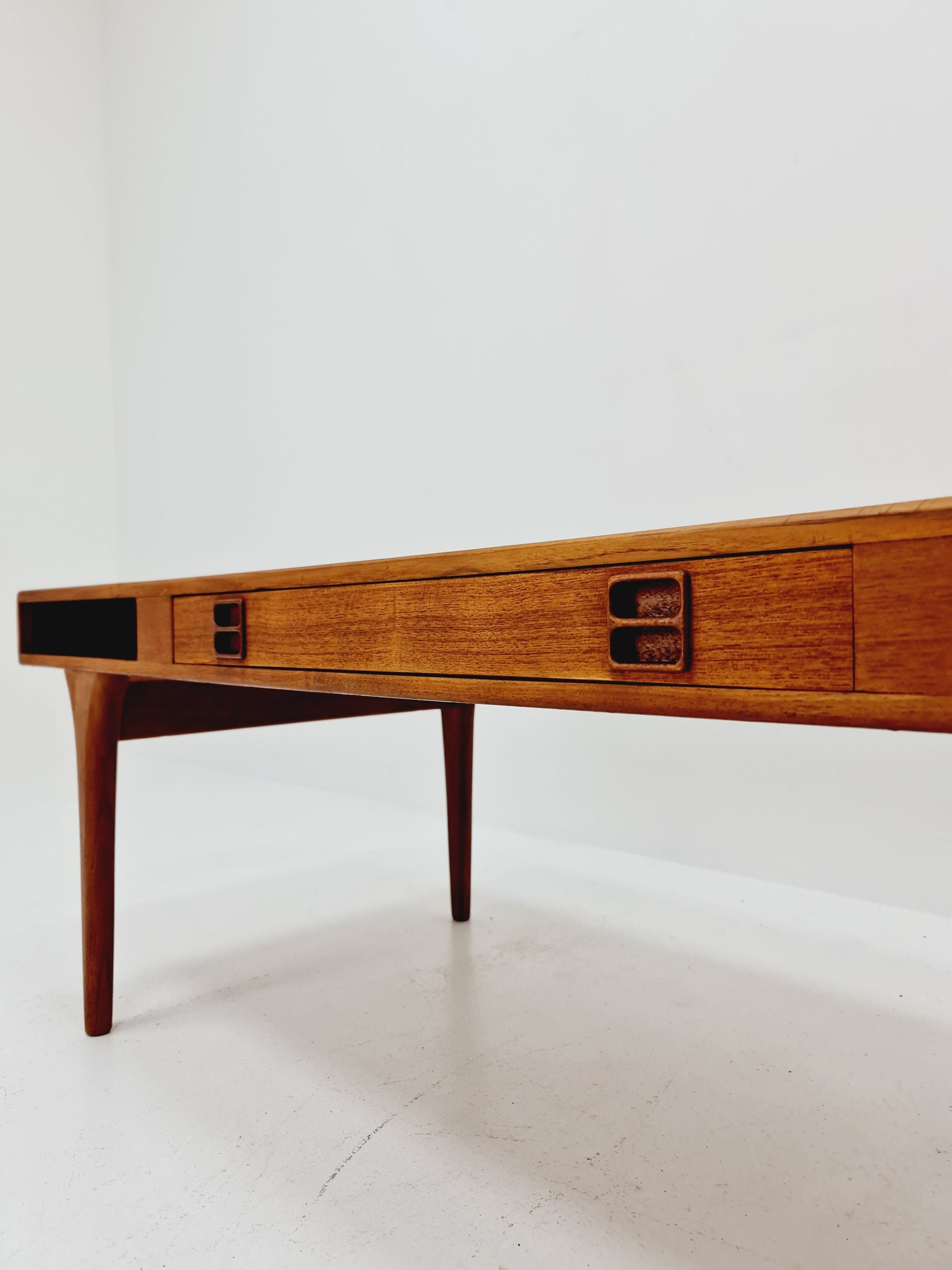 Rare Danish Teak Coffee Table by Nanna Ditzel for Silkeborg Møbelfabrik, 1960s