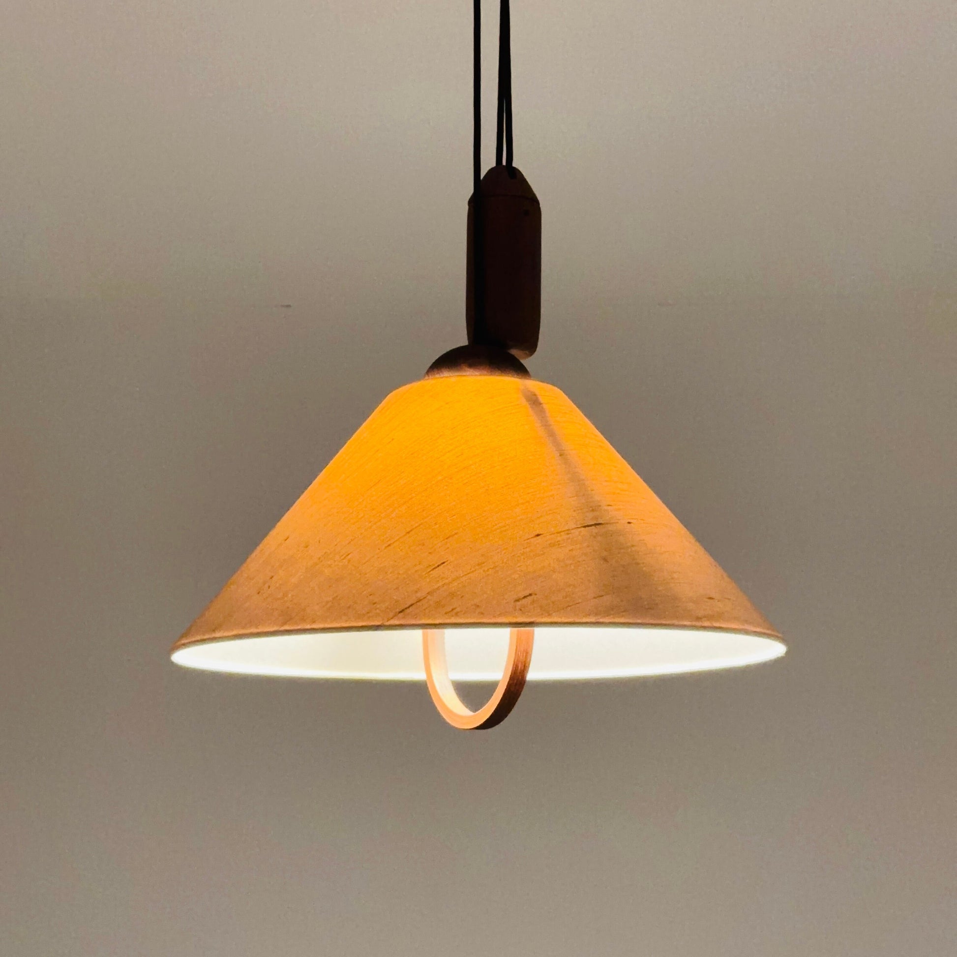 mid century Danish adjustable pendant lamp by DOMUS , 1970S Denmark