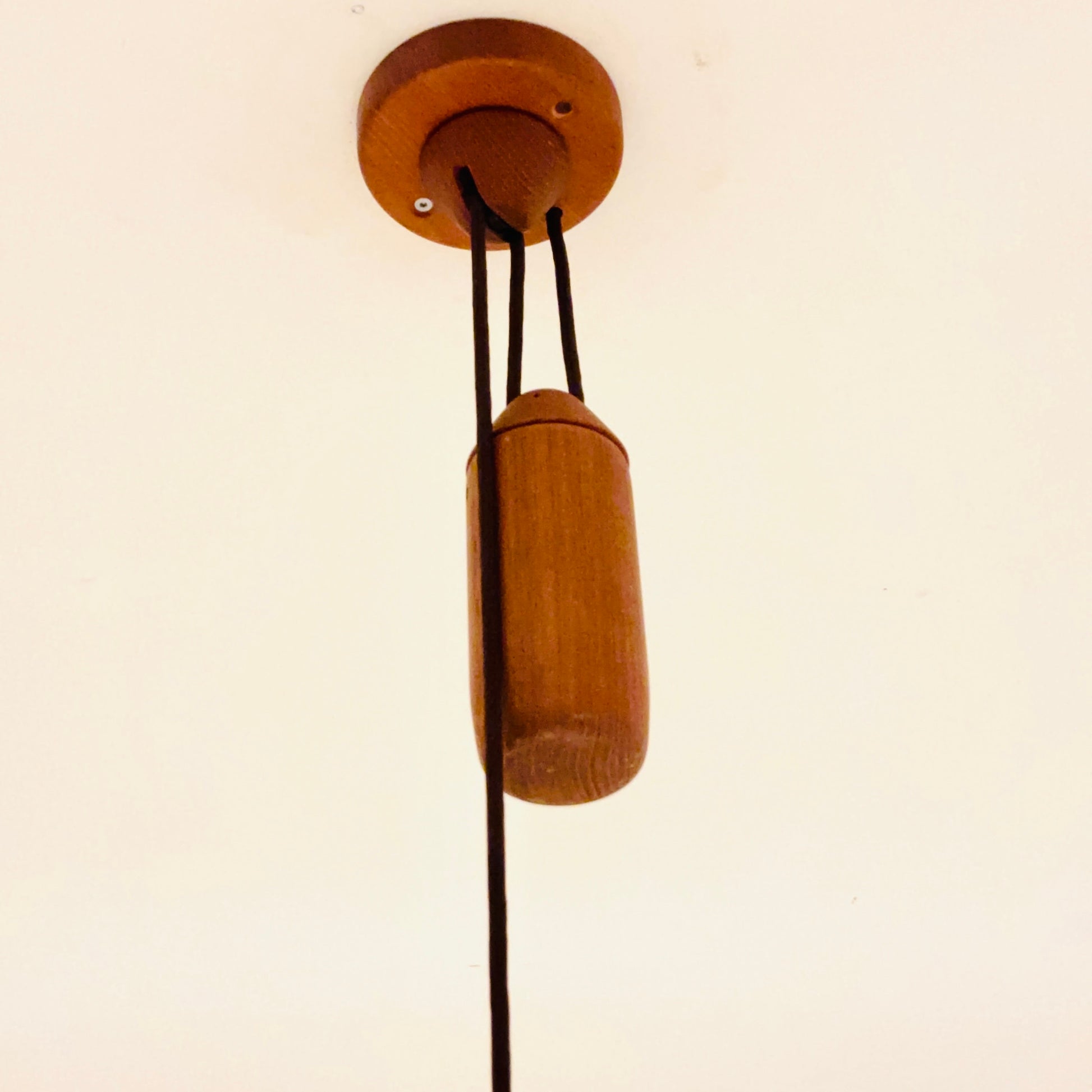 mid century Danish adjustable pendant lamp by DOMUS , 1970S Denmark