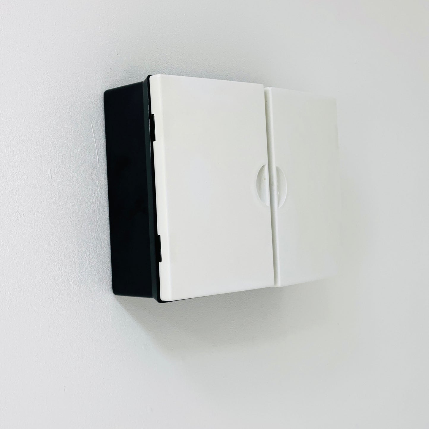 mid century white and black bathroom medicine cabinet west Germany 1960s