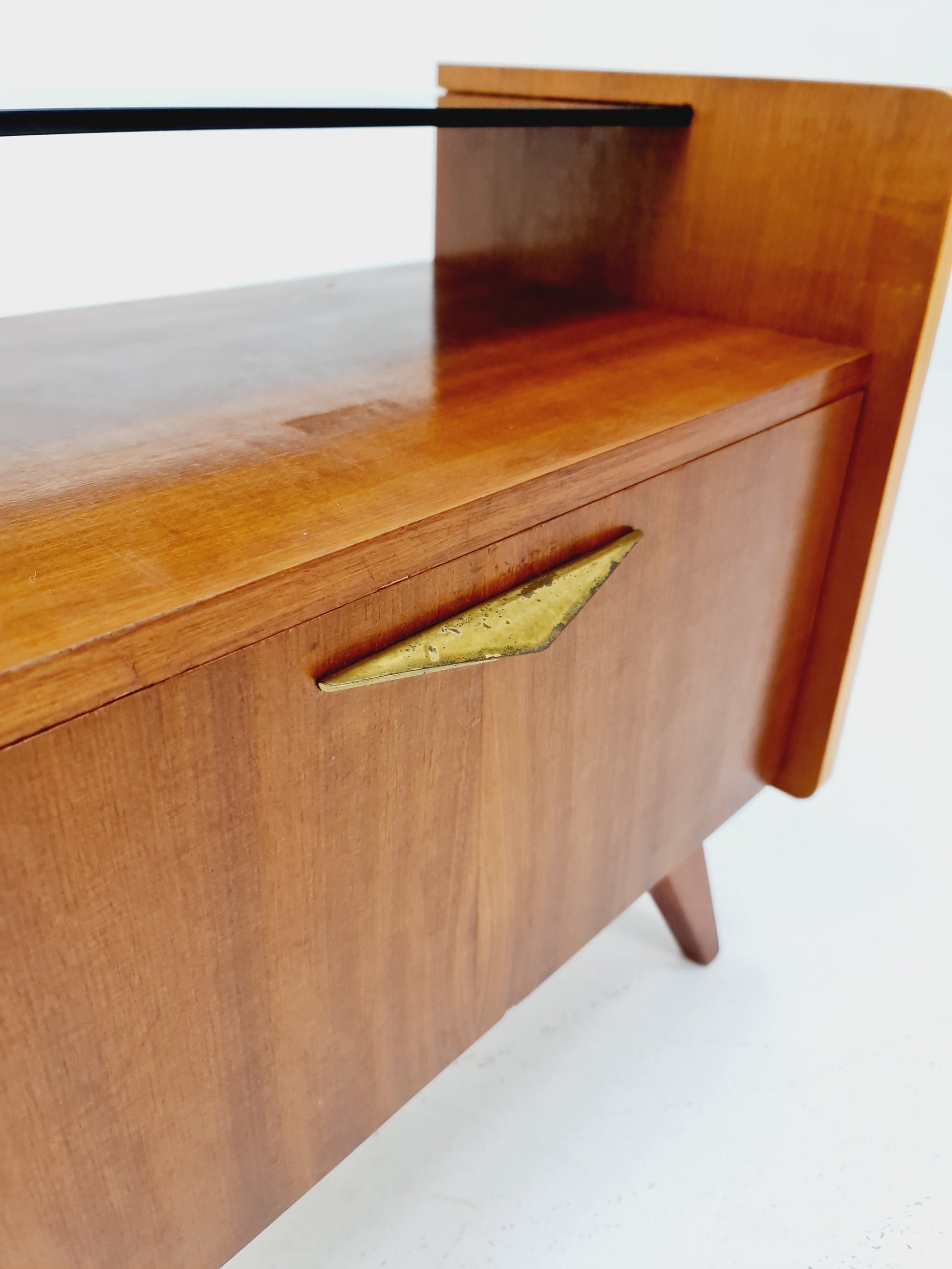 German Mid century beech nightstands/ bedside tables BY WK Möbel , 1960s