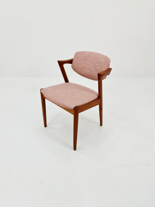 Mid Century Danish dining chair by Kai Kristiansen for Schou Andersen Model 42 - 1960s,