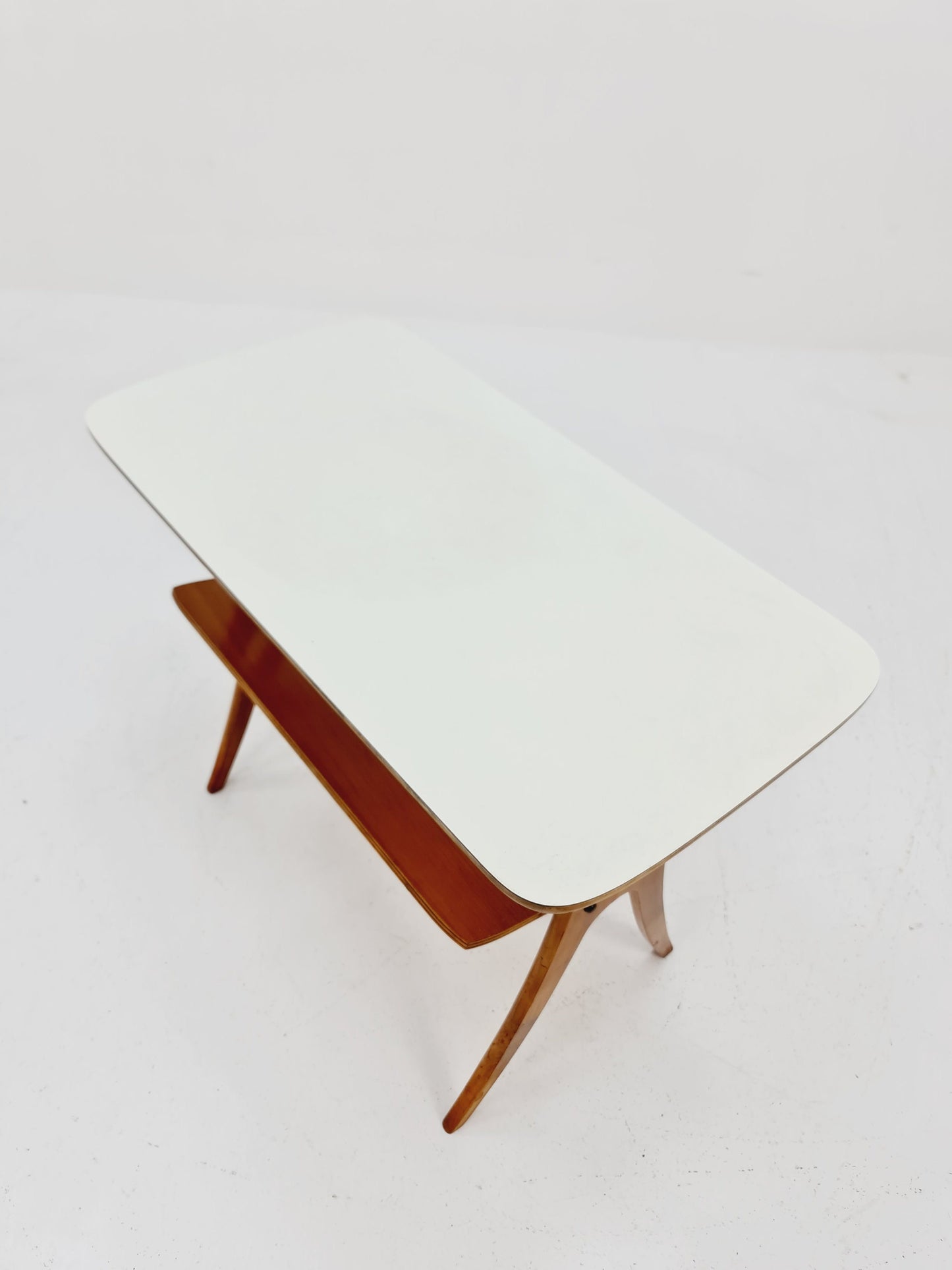 Midcentury Vintage Side table/ Bedside table/ with News Paper shelf By Carl Malmsten