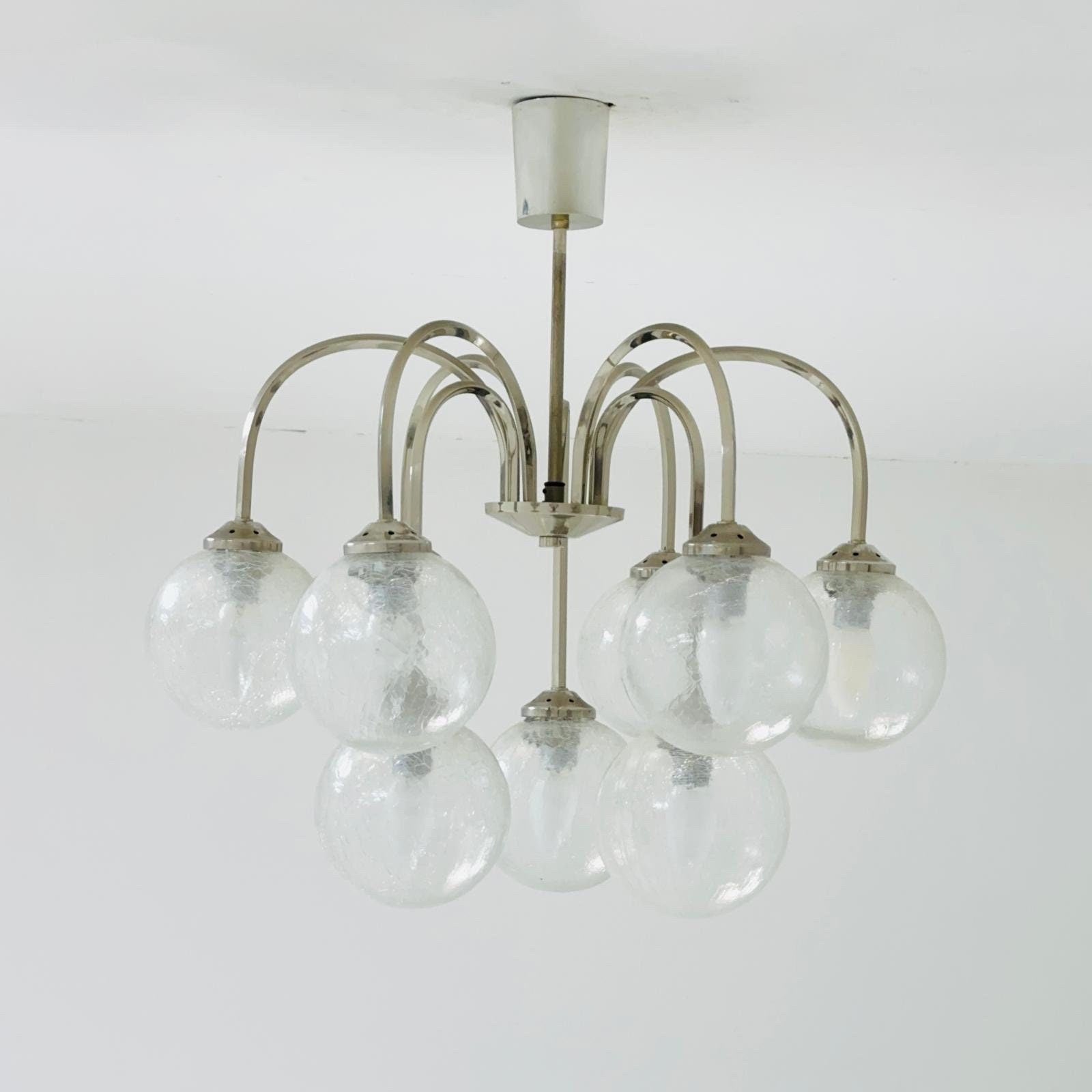Mid century modern ceiling lamp 1970s ,Italy