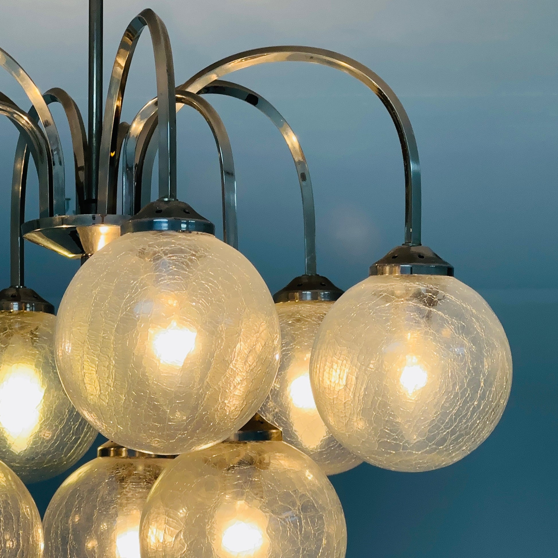 Mid century modern ceiling lamp 1970s ,Italy