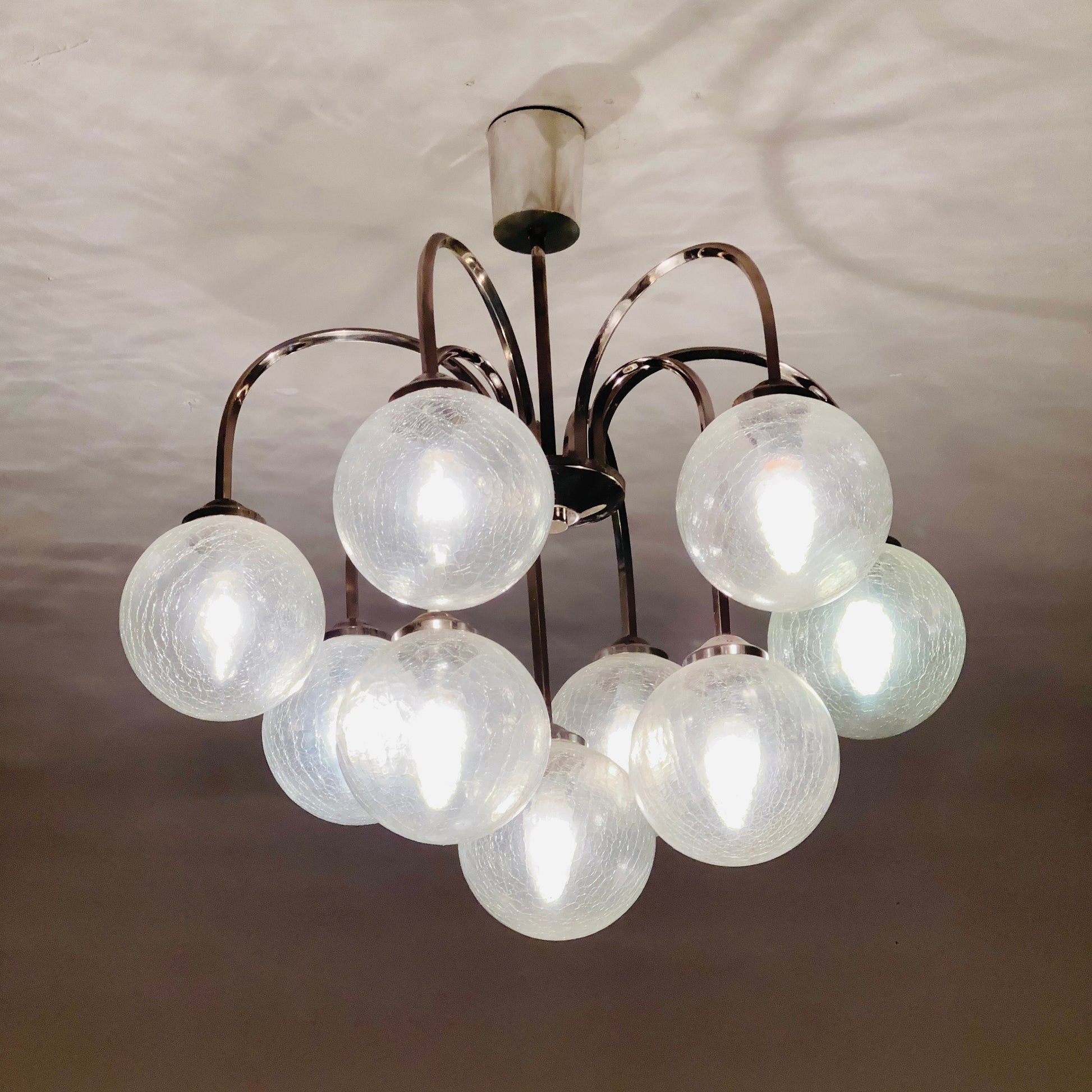 Mid century modern ceiling lamp 1970s ,Italy