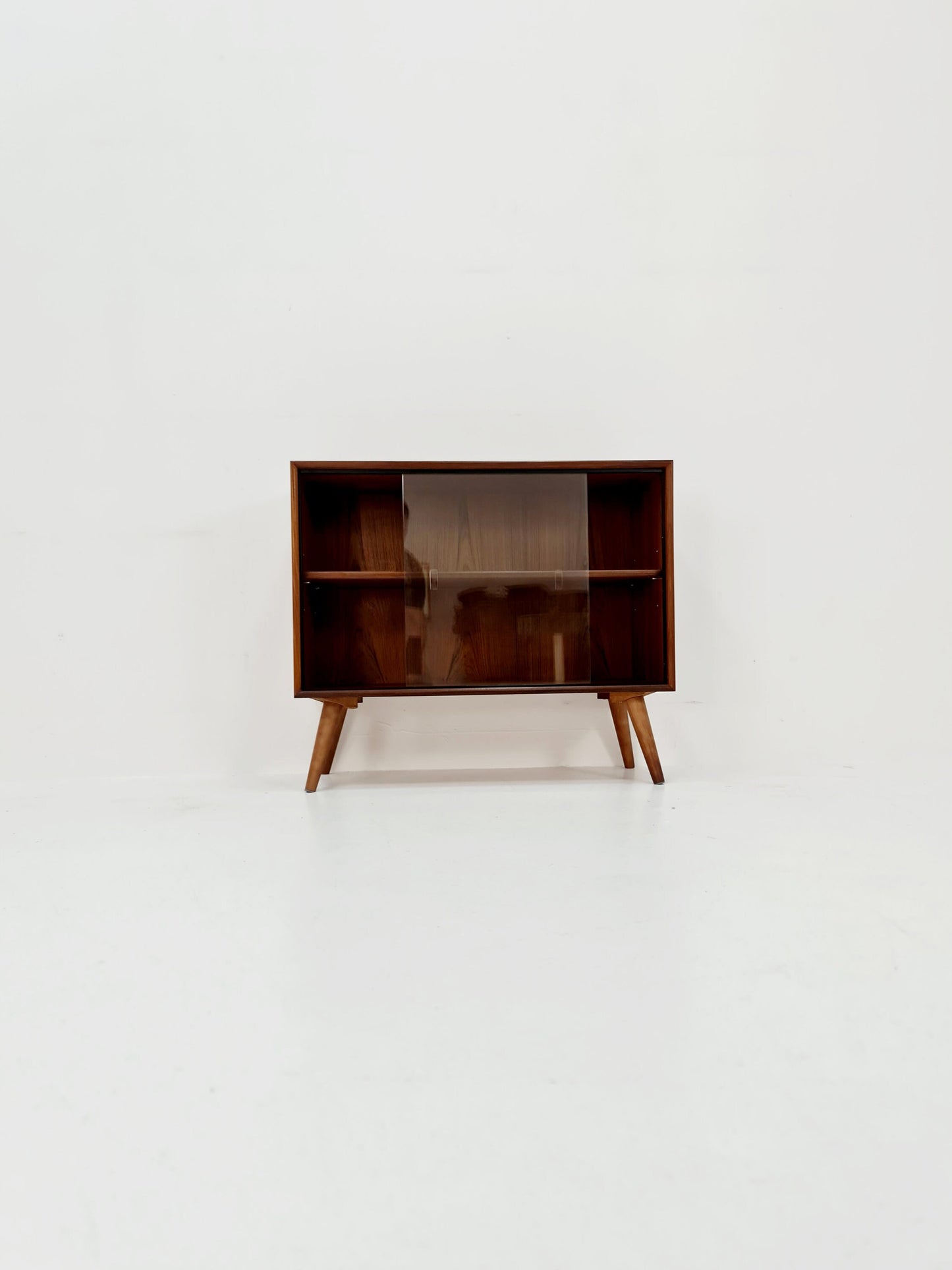 Mid Century Modern danish cabinet teak Display / Vitrine 1960s