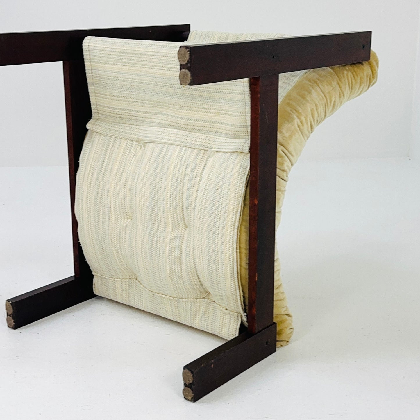 Mid century wooden lounge chair 1970s Germany