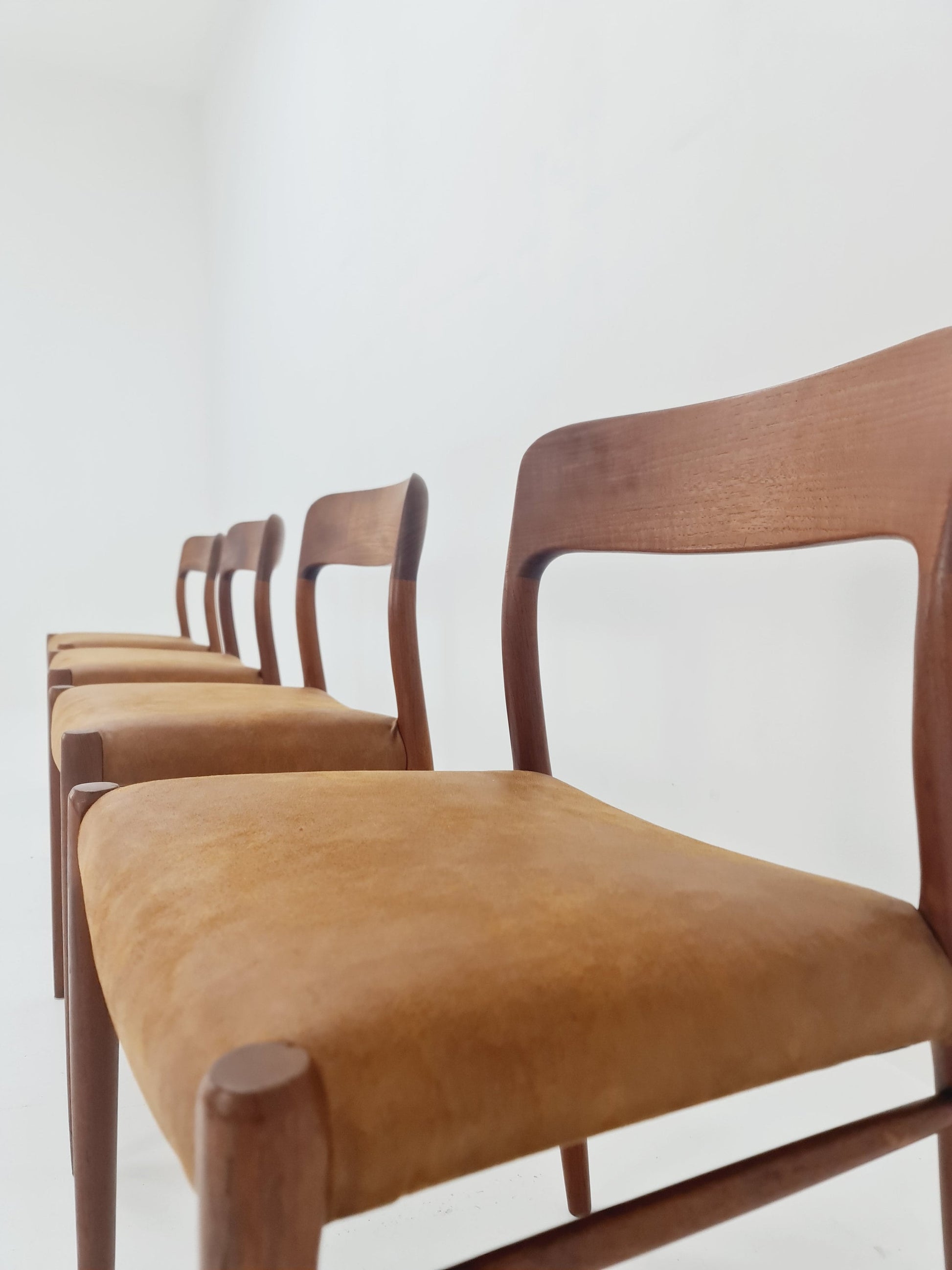 MidCentury Danish Teak Dining Chairs Niels O.Moller, 1960s, set of 4