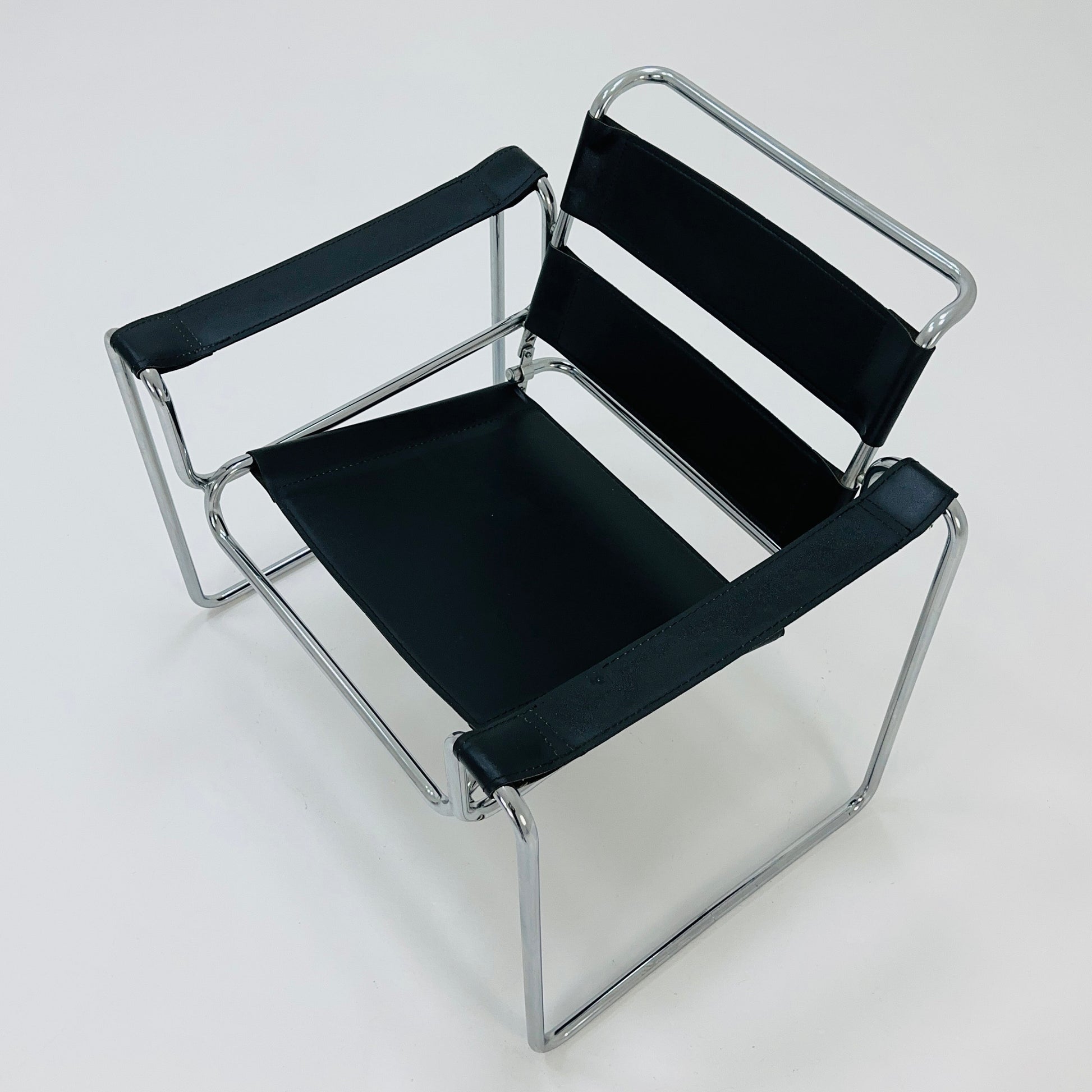 Mid century Black B3 armchair WASSILY style by Marcel Brauer , 1990s Germany