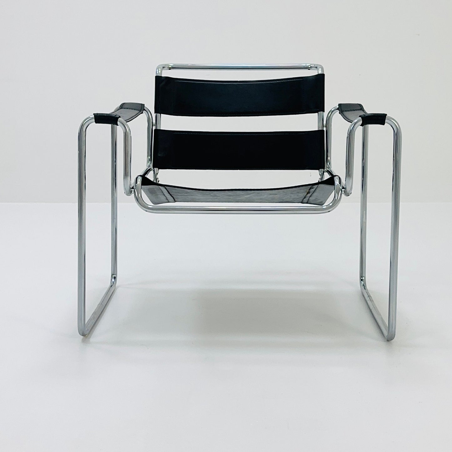 Mid century Black B3 armchair WASSILY style by Marcel Brauer , 1990s Germany