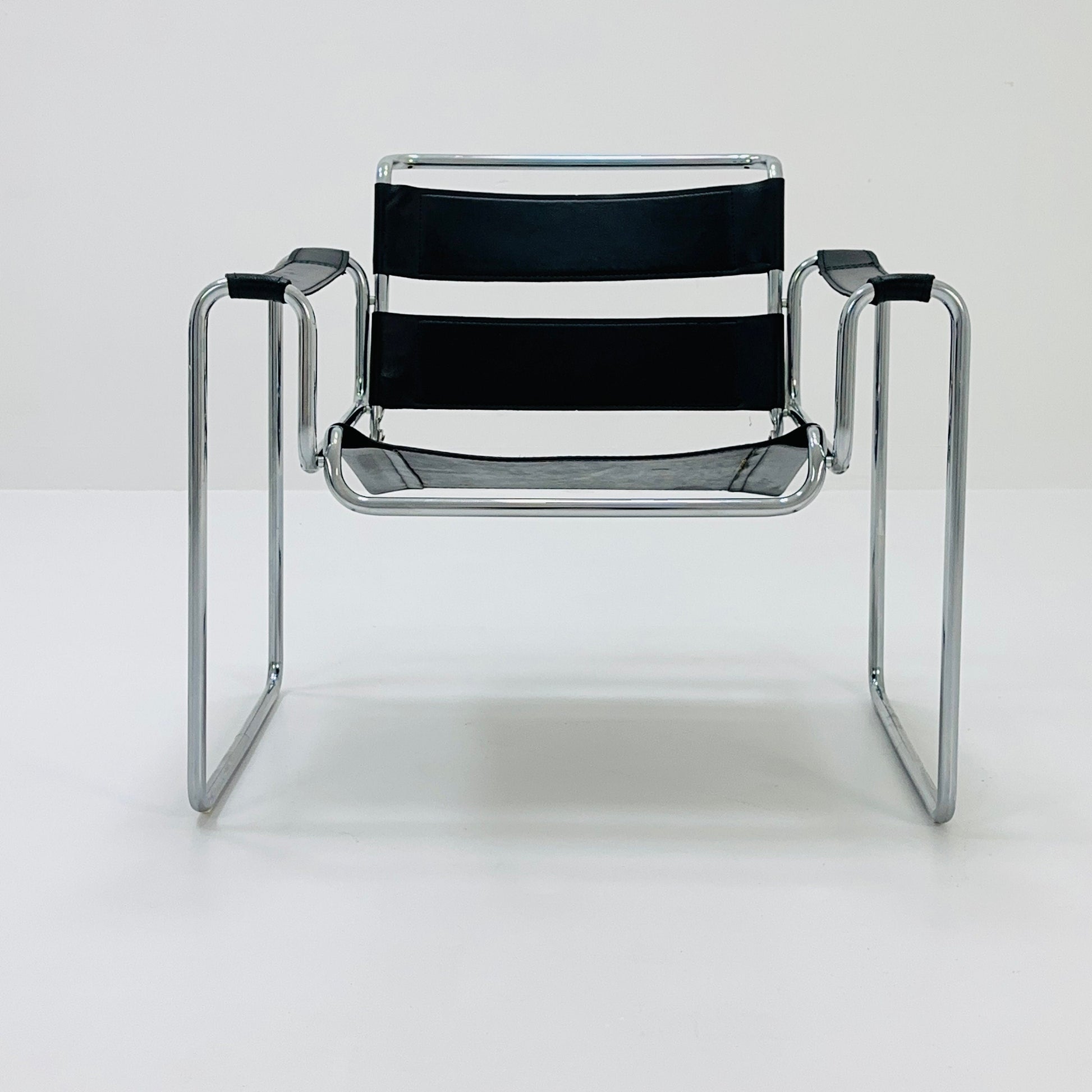 Mid century Black B3 armchair WASSILY style by Marcel Brauer , 1990s Germany