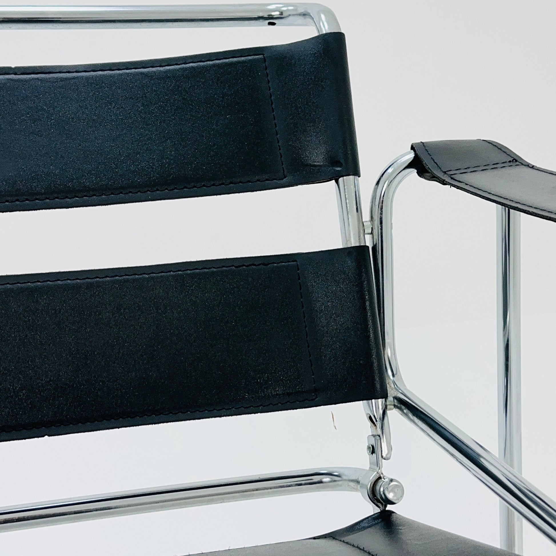 Mid century Black B3 armchair WASSILY style by Marcel Brauer , 1990s Germany